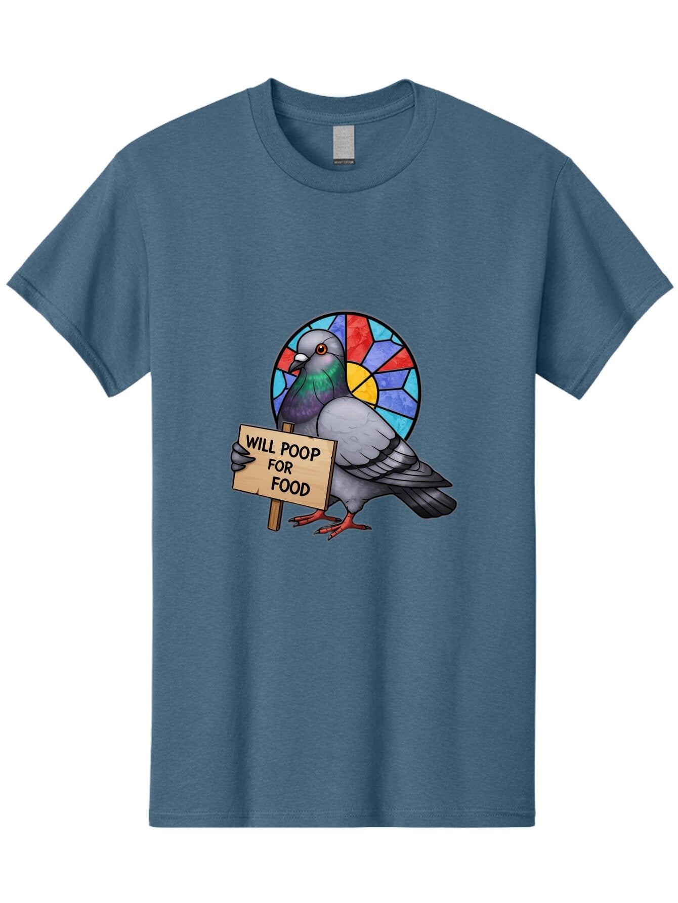 Pigeon-Will-Poop-For-Food-4 Men'S Graphic Tee, 100% Cotton, Comfortable Casual Summer Wear, Machine Washable, Vintage Camera, Old Camera, Antique Camera, Black Camera, Classic Photography, Photography Equipment, Nostalgic Device, Film Camera, Bar271 3