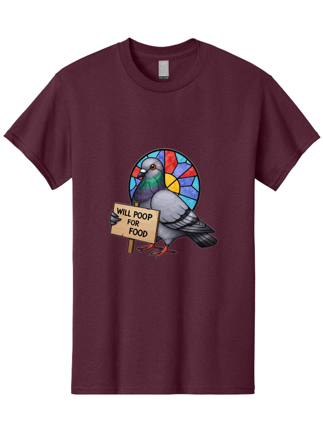 Pigeon-Will-Poop-For-Food-4 Men'S Graphic Tee, 100% Cotton, Comfortable Casual Summer Wear, Machine Washable, Vintage Camera, Old Camera, Antique Camera, Black Camera, Classic Photography, Photography Equipment, Nostalgic Device, Film Camera, Bar271 7