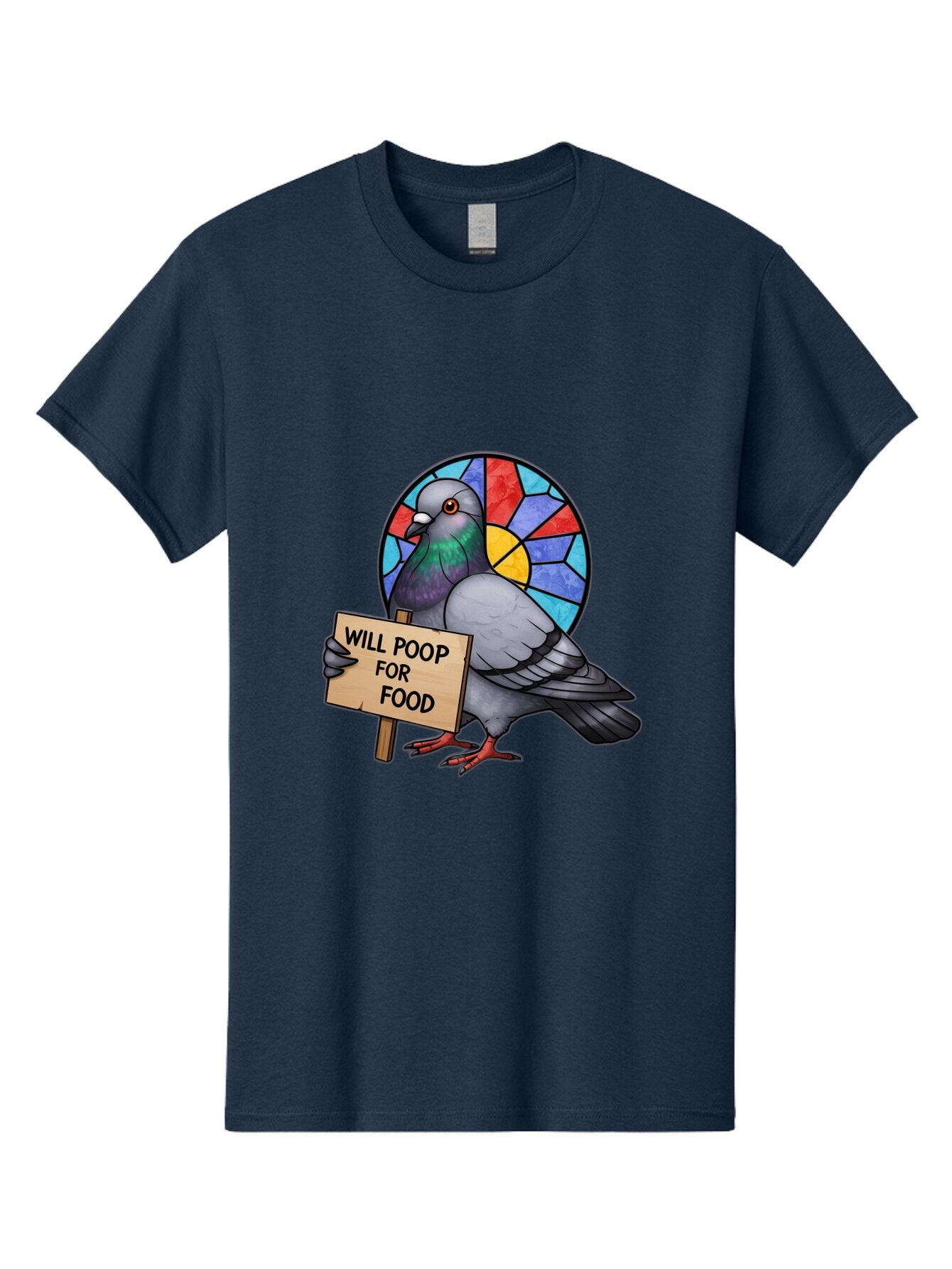 Pigeon-Will-Poop-For-Food-4 Men'S Graphic Tee, 100% Cotton, Comfortable Casual Summer Wear, Machine Washable, Vintage Camera, Old Camera, Antique Camera, Black Camera, Classic Photography, Photography Equipment, Nostalgic Device, Film Camera, Bar271 11