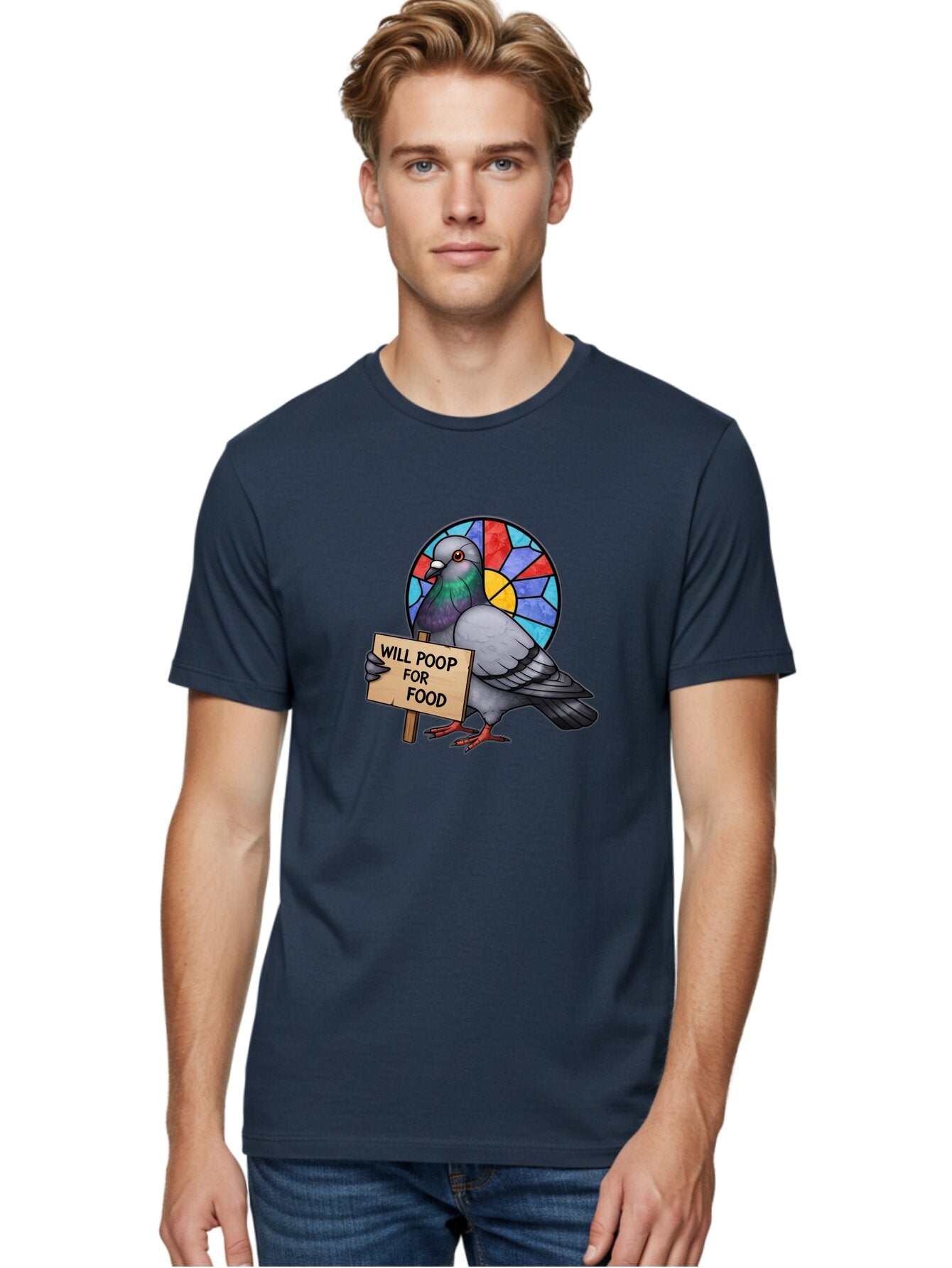 Pigeon-Will-Poop-For-Food-4 Men'S Graphic Tee, 100% Cotton, Comfortable Casual Summer Wear, Machine Washable, Vintage Camera, Old Camera, Antique Camera, Black Camera, Classic Photography, Photography Equipment, Nostalgic Device, Film Camera, Bar271 27