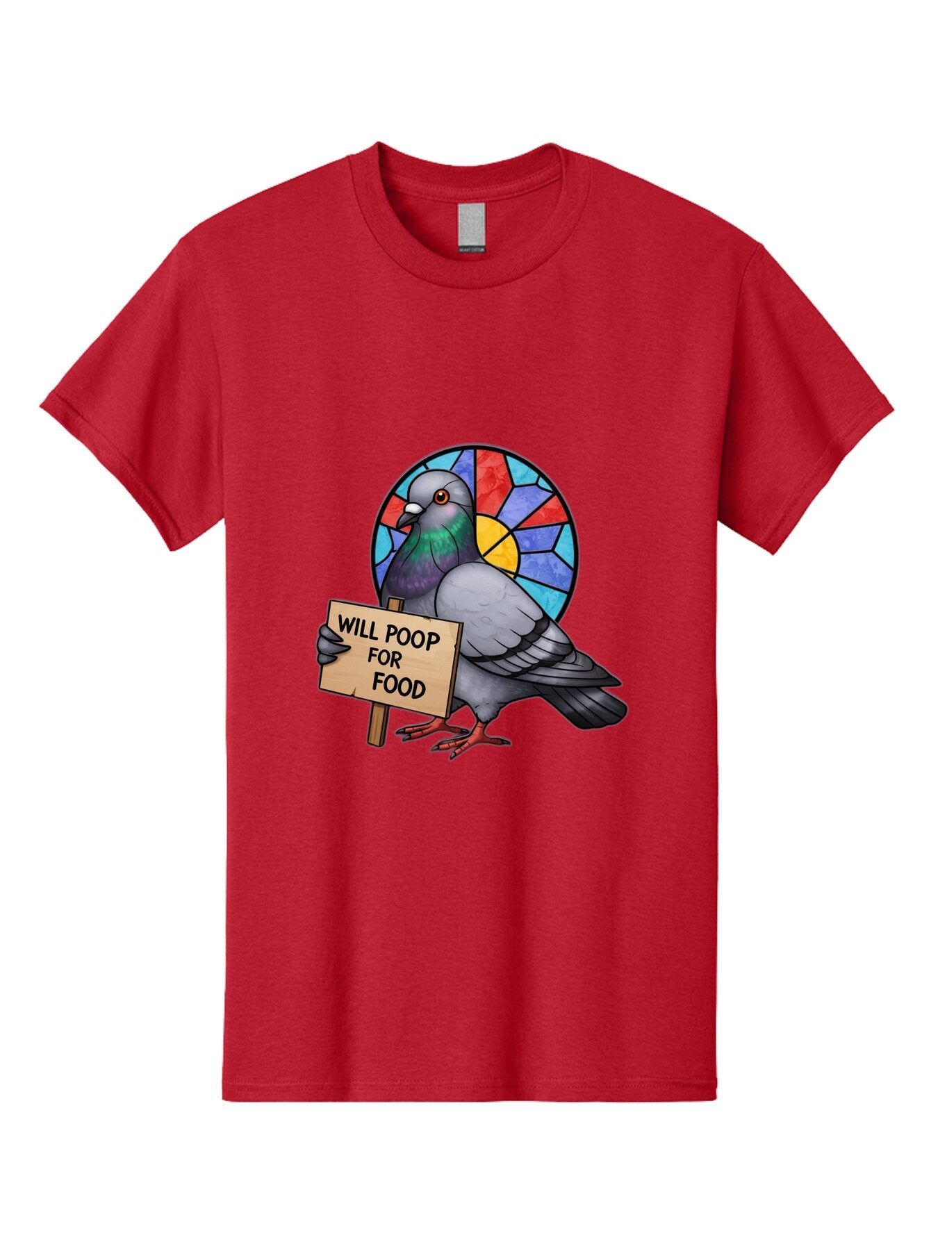 Pigeon-Will-Poop-For-Food-4 Men'S Graphic Tee, 100% Cotton, Comfortable Casual Summer Wear, Machine Washable, Vintage Camera, Old Camera, Antique Camera, Black Camera, Classic Photography, Photography Equipment, Nostalgic Device, Film Camera, Bar271 5