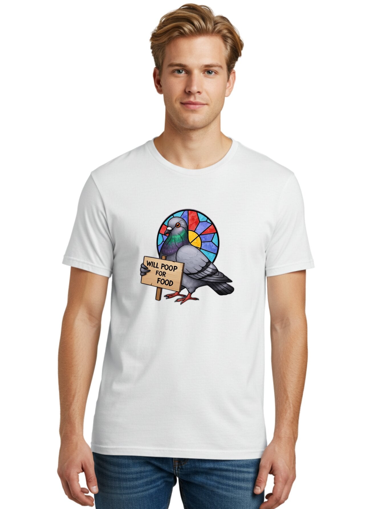 Pigeon-Will-Poop-For-Food-4 Men'S Graphic Tee, 100% Cotton, Comfortable Casual Summer Wear, Machine Washable, Vintage Camera, Old Camera, Antique Camera, Black Camera, Classic Photography, Photography Equipment, Nostalgic Device, Film Camera, Bar271 18