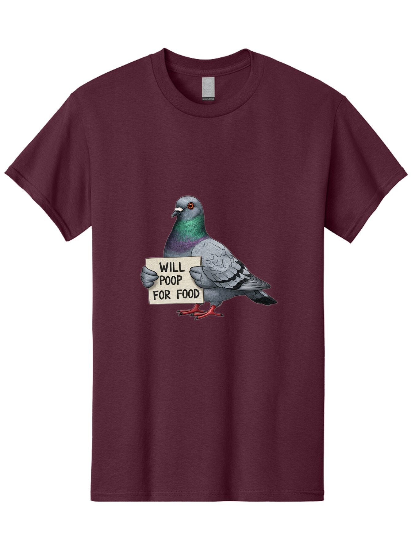 Pigeon-Will-Poop-For-Food-5 Men'S Graphic Tee, 100% Cotton, Comfortable Casual Summer Wear, Machine Washable, Vintage Camera, Old Camera, Antique Camera, Black Camera, Classic Photography, Photography Equipment, Nostalgic Device, Film Camera, Bar272 8