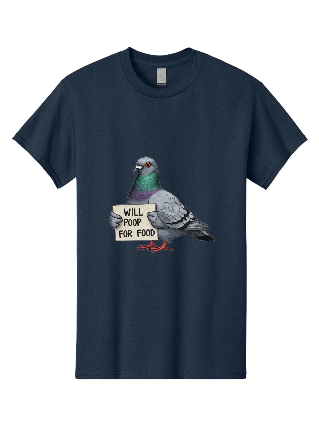 Pigeon-Will-Poop-For-Food-5 Men'S Graphic Tee, 100% Cotton, Comfortable Casual Summer Wear, Machine Washable, Vintage Camera, Old Camera, Antique Camera, Black Camera, Classic Photography, Photography Equipment, Nostalgic Device, Film Camera, Bar272 5