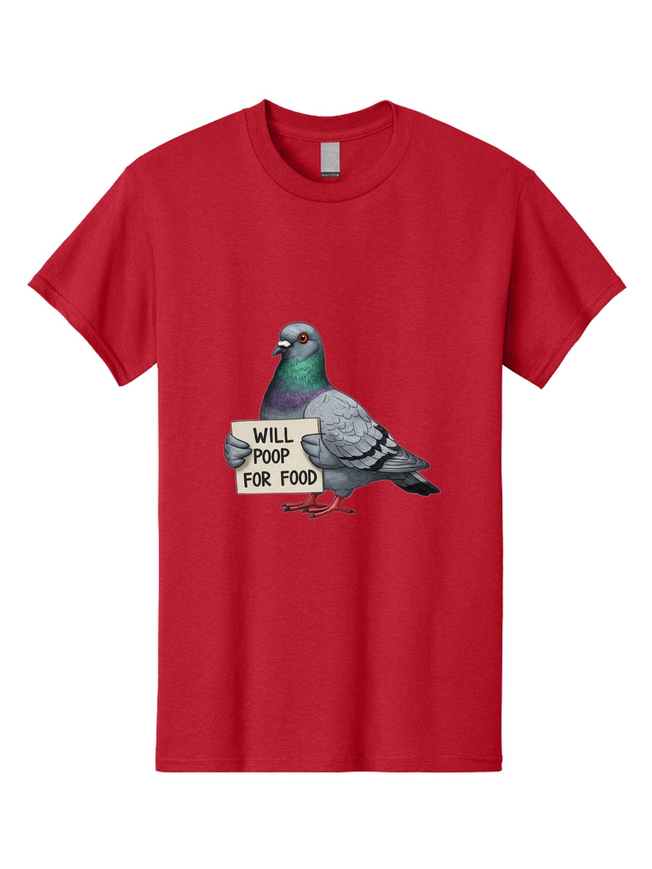 Pigeon-Will-Poop-For-Food-5 Men'S Graphic Tee, 100% Cotton, Comfortable Casual Summer Wear, Machine Washable, Vintage Camera, Old Camera, Antique Camera, Black Camera, Classic Photography, Photography Equipment, Nostalgic Device, Film Camera, Bar272 1