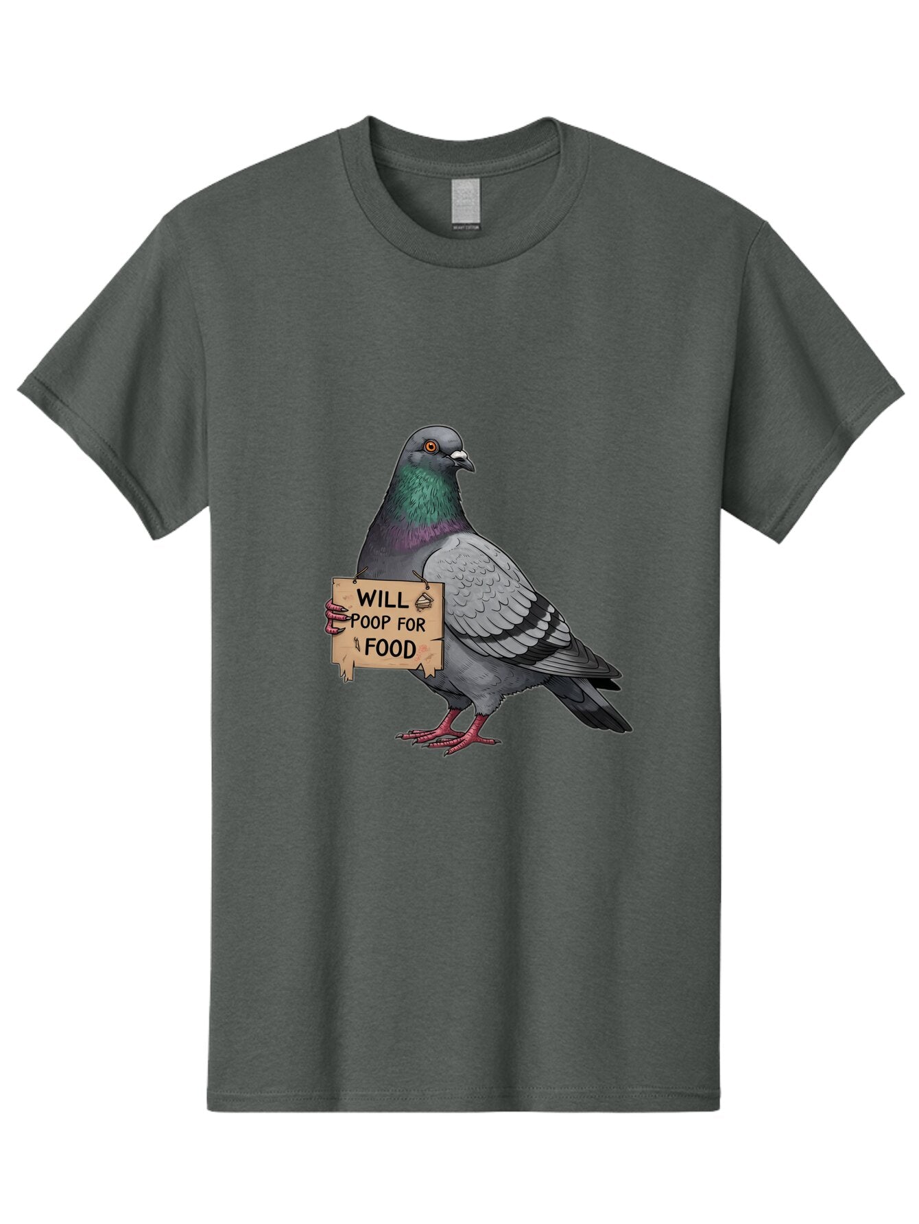 Pigeon-Will-Poop-For-Food-6 Men'S Graphic Tee, 100% Cotton, Comfortable Casual Summer Wear, Machine Washable, Vintage Camera, Old Camera, Antique Camera, Black Camera, Classic Photography, Photography Equipment, Nostalgic Device, Film Camera, Bar273 8