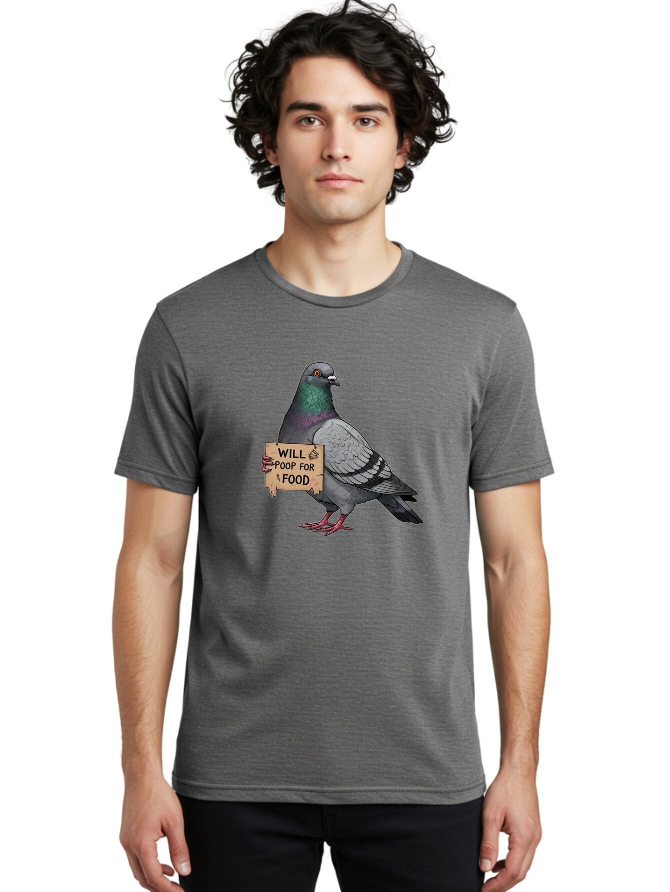 Pigeon-Will-Poop-For-Food-6 Men'S Graphic Tee, 100% Cotton, Comfortable Casual Summer Wear, Machine Washable, Vintage Camera, Old Camera, Antique Camera, Black Camera, Classic Photography, Photography Equipment, Nostalgic Device, Film Camera, Bar273 17