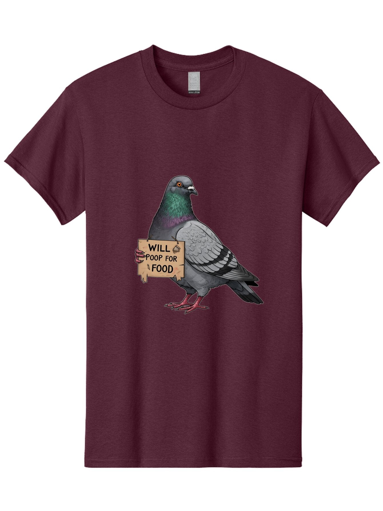 Pigeon-Will-Poop-For-Food-6 Men'S Graphic Tee, 100% Cotton, Comfortable Casual Summer Wear, Machine Washable, Vintage Camera, Old Camera, Antique Camera, Black Camera, Classic Photography, Photography Equipment, Nostalgic Device, Film Camera, Bar273 9