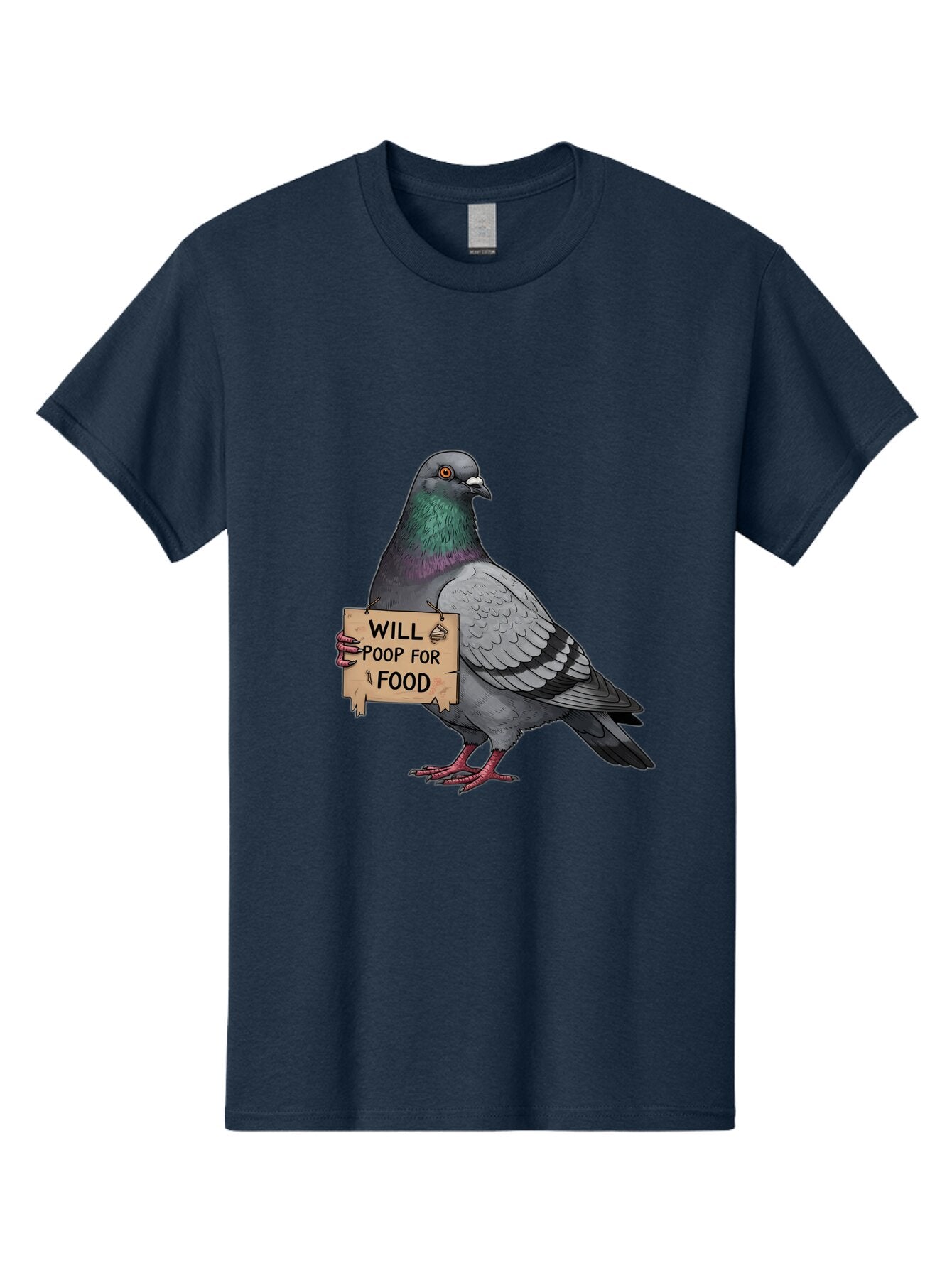 Pigeon-Will-Poop-For-Food-6 Men'S Graphic Tee, 100% Cotton, Comfortable Casual Summer Wear, Machine Washable, Vintage Camera, Old Camera, Antique Camera, Black Camera, Classic Photography, Photography Equipment, Nostalgic Device, Film Camera, Bar273 5