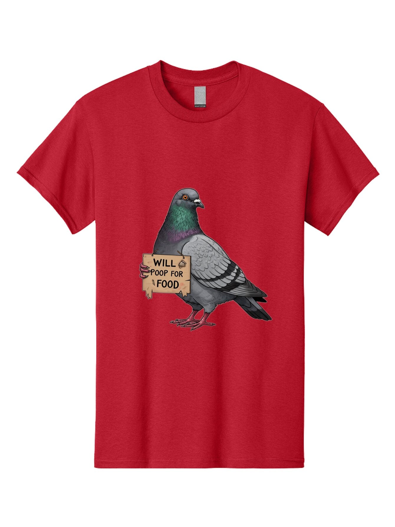 Pigeon-Will-Poop-For-Food-6 Men'S Graphic Tee, 100% Cotton, Comfortable Casual Summer Wear, Machine Washable, Vintage Camera, Old Camera, Antique Camera, Black Camera, Classic Photography, Photography Equipment, Nostalgic Device, Film Camera, Bar273 2