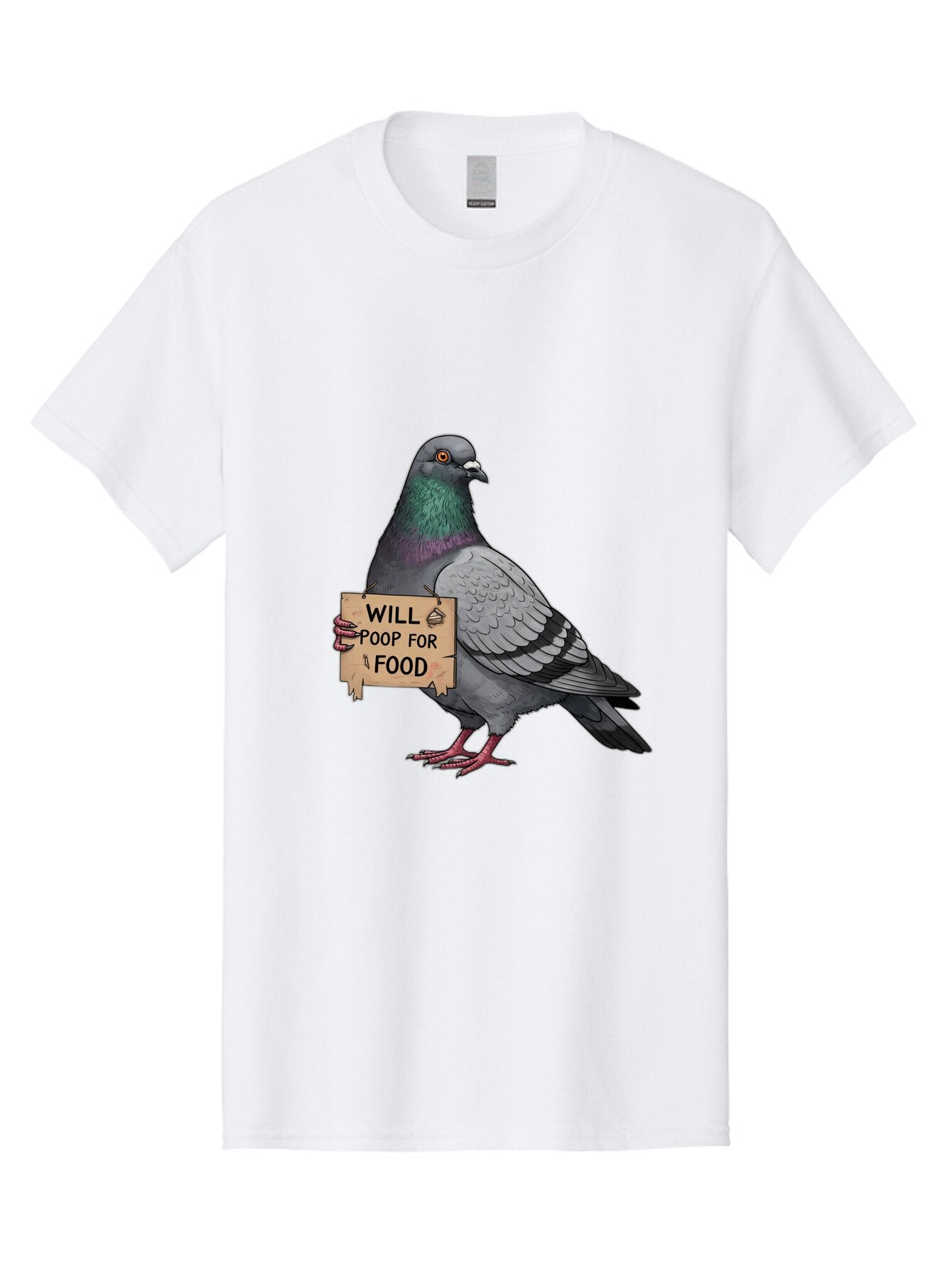 Pigeon-Will-Poop-For-Food-6 Men'S Graphic Tee, 100% Cotton, Comfortable Casual Summer Wear, Machine Washable, Vintage Camera, Old Camera, Antique Camera, Black Camera, Classic Photography, Photography Equipment, Nostalgic Device, Film Camera, Bar273 4