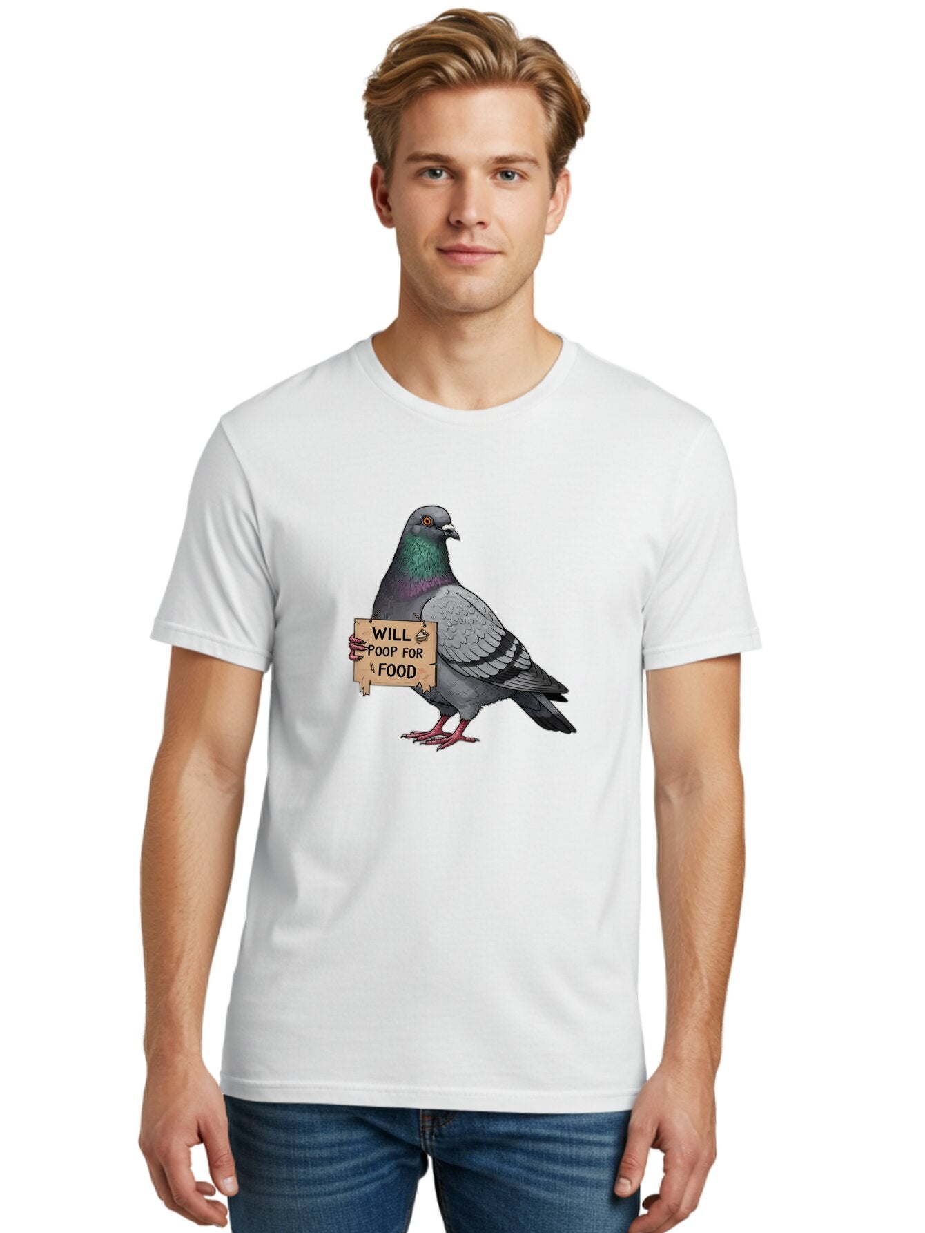 Pigeon-Will-Poop-For-Food-6 Men'S Graphic Tee, 100% Cotton, Comfortable Casual Summer Wear, Machine Washable, Vintage Camera, Old Camera, Antique Camera, Black Camera, Classic Photography, Photography Equipment, Nostalgic Device, Film Camera, Bar273 18