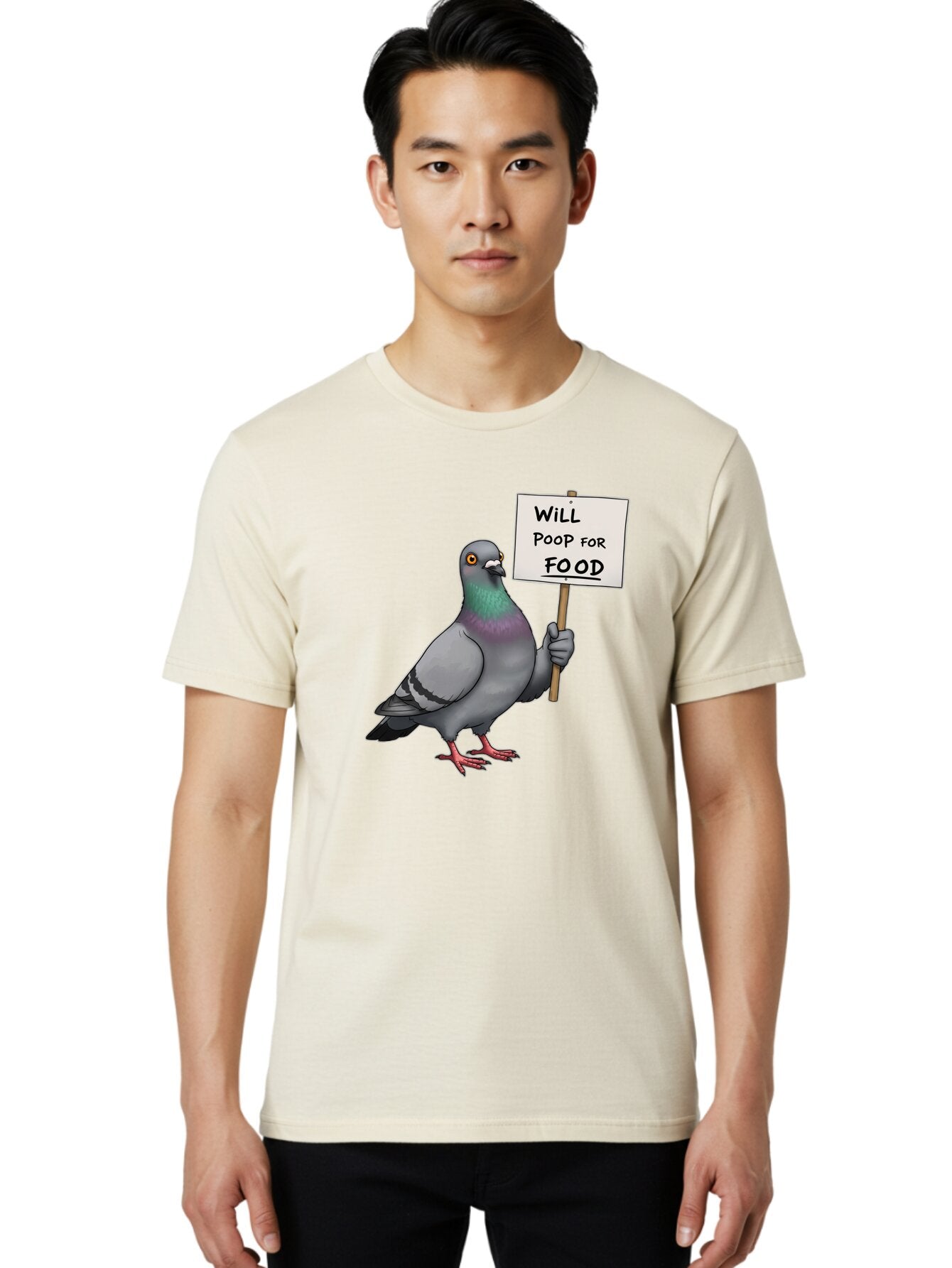 Pigeon-Will-Poop-For-Food Men'S Graphic Tee, 100% Cotton, Comfortable Casual Summer Wear, Machine Washable, Vintage Camera, Old Camera, Antique Camera, Black Camera, Classic Photography, Photography Equipment, Nostalgic Device, Film Camera, Bar274 16
