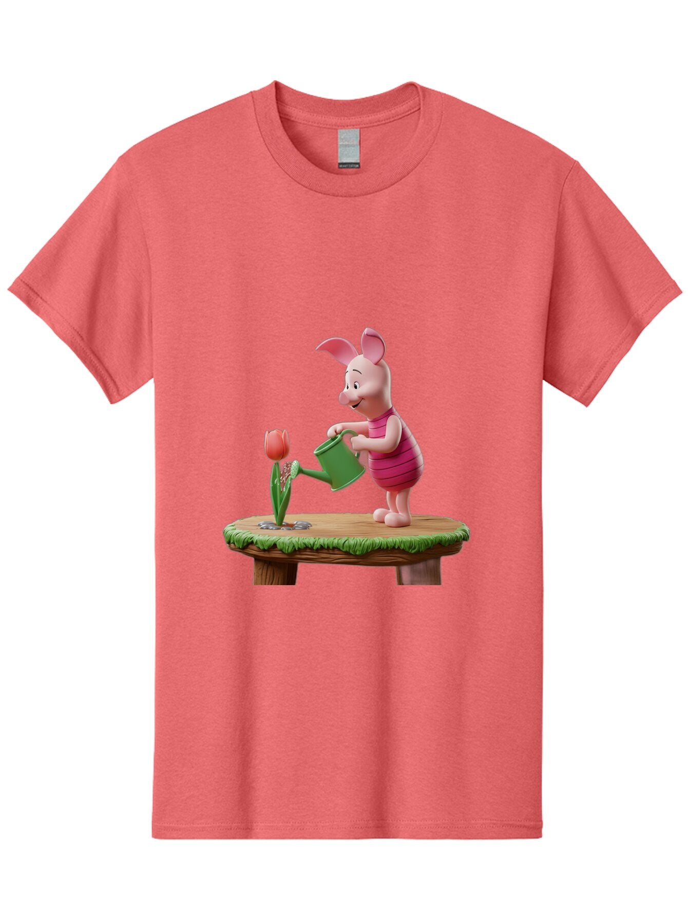 Piglet-Watering-A-Tulip Men'S Graphic Tee, 100% Cotton, Comfortable Casual Summer Wear, Machine Washable, Vintage Camera, Old Camera, Antique Camera, Black Camera, Classic Photography, Photography Equipment, Nostalgic Device, Film Camera, Bar276 5