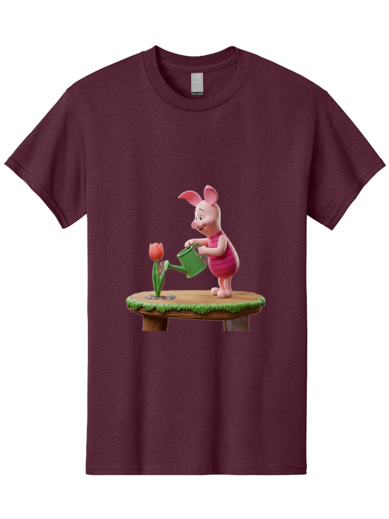Piglet-Watering-A-Tulip Men'S Graphic Tee, 100% Cotton, Comfortable Casual Summer Wear, Machine Washable, Vintage Camera, Old Camera, Antique Camera, Black Camera, Classic Photography, Photography Equipment, Nostalgic Device, Film Camera, Bar276 4