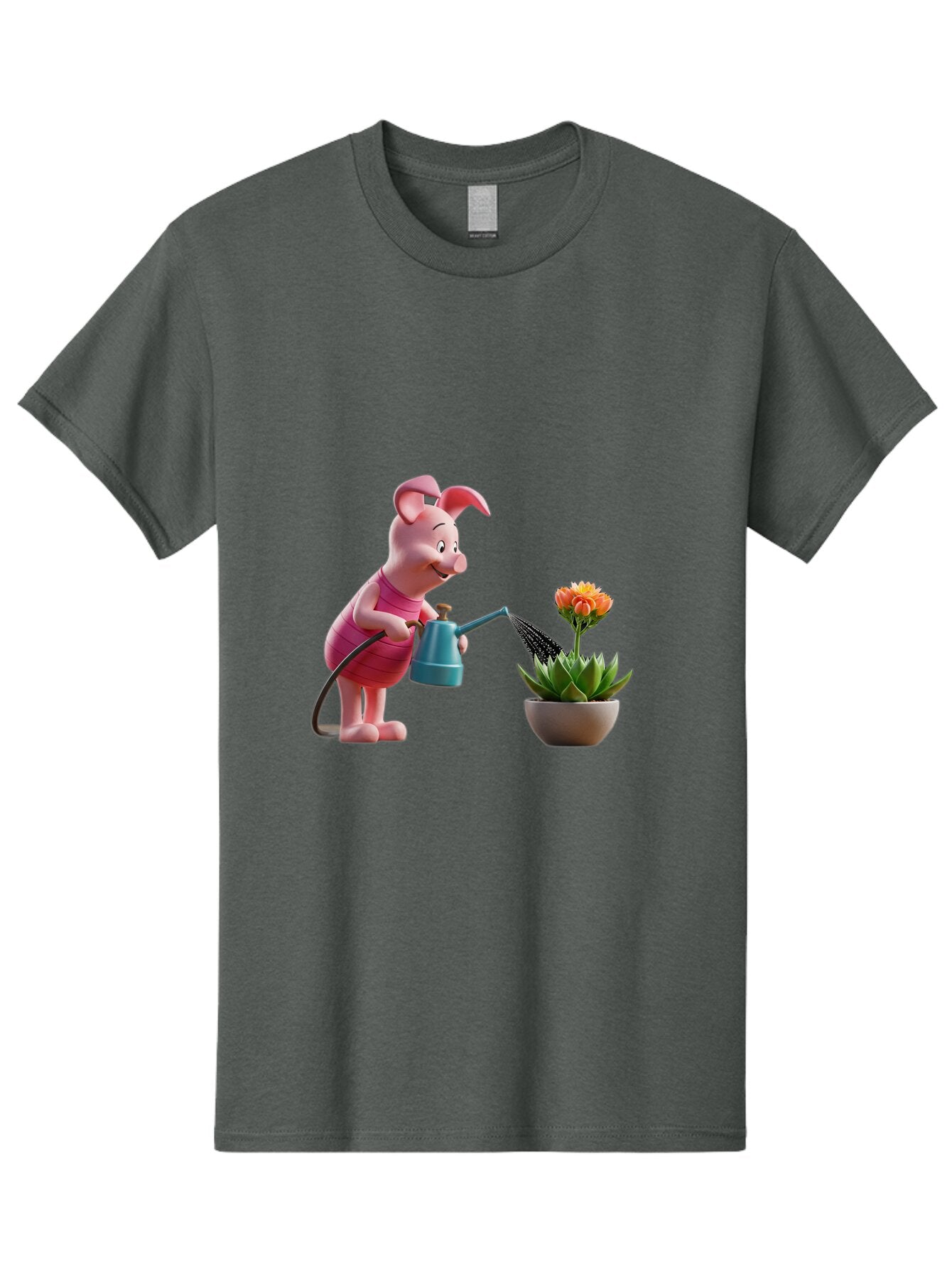 Piglet-Watering-Flower Men'S Graphic Tee, 100% Cotton, Comfortable Casual Summer Wear, Machine Washable, Vintage Camera, Old Camera, Antique Camera, Black Camera, Classic Photography, Photography Equipment, Nostalgic Device, Film Camera, Bar277 10