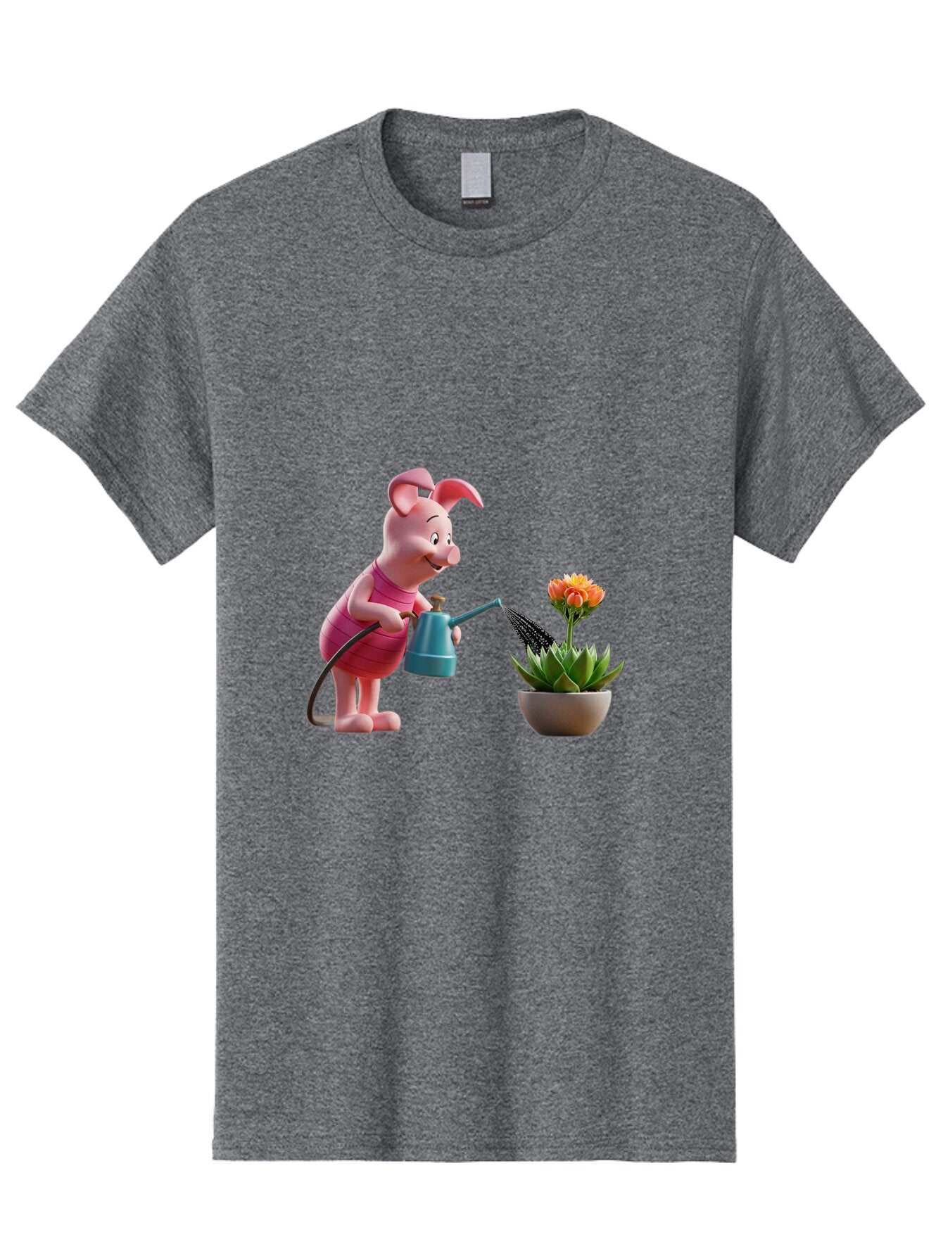 Piglet-Watering-Flower Men'S Graphic Tee, 100% Cotton, Comfortable Casual Summer Wear, Machine Washable, Vintage Camera, Old Camera, Antique Camera, Black Camera, Classic Photography, Photography Equipment, Nostalgic Device, Film Camera, Bar277 15