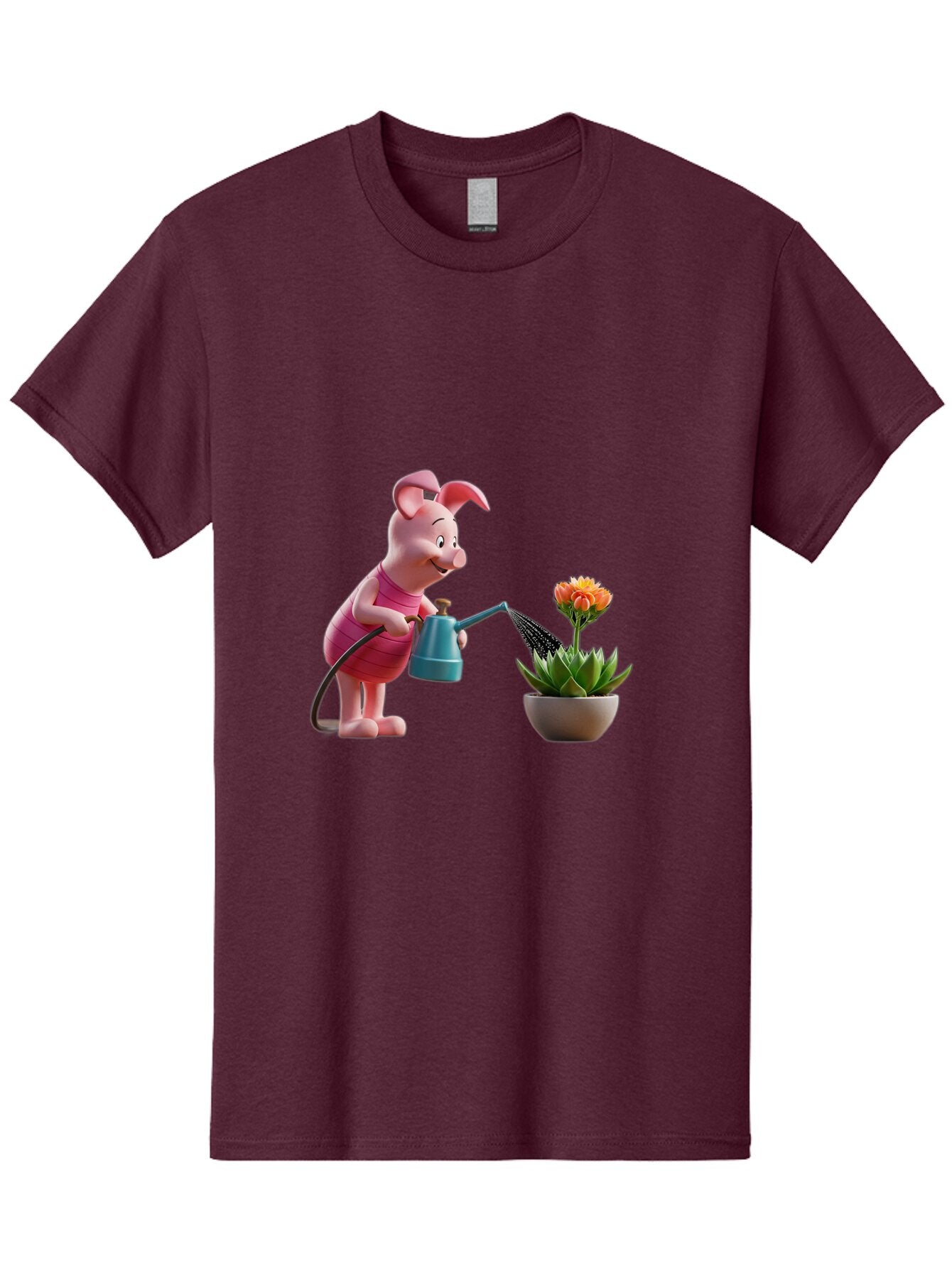 Piglet-Watering-Flower Men'S Graphic Tee, 100% Cotton, Comfortable Casual Summer Wear, Machine Washable, Vintage Camera, Old Camera, Antique Camera, Black Camera, Classic Photography, Photography Equipment, Nostalgic Device, Film Camera, Bar277 9