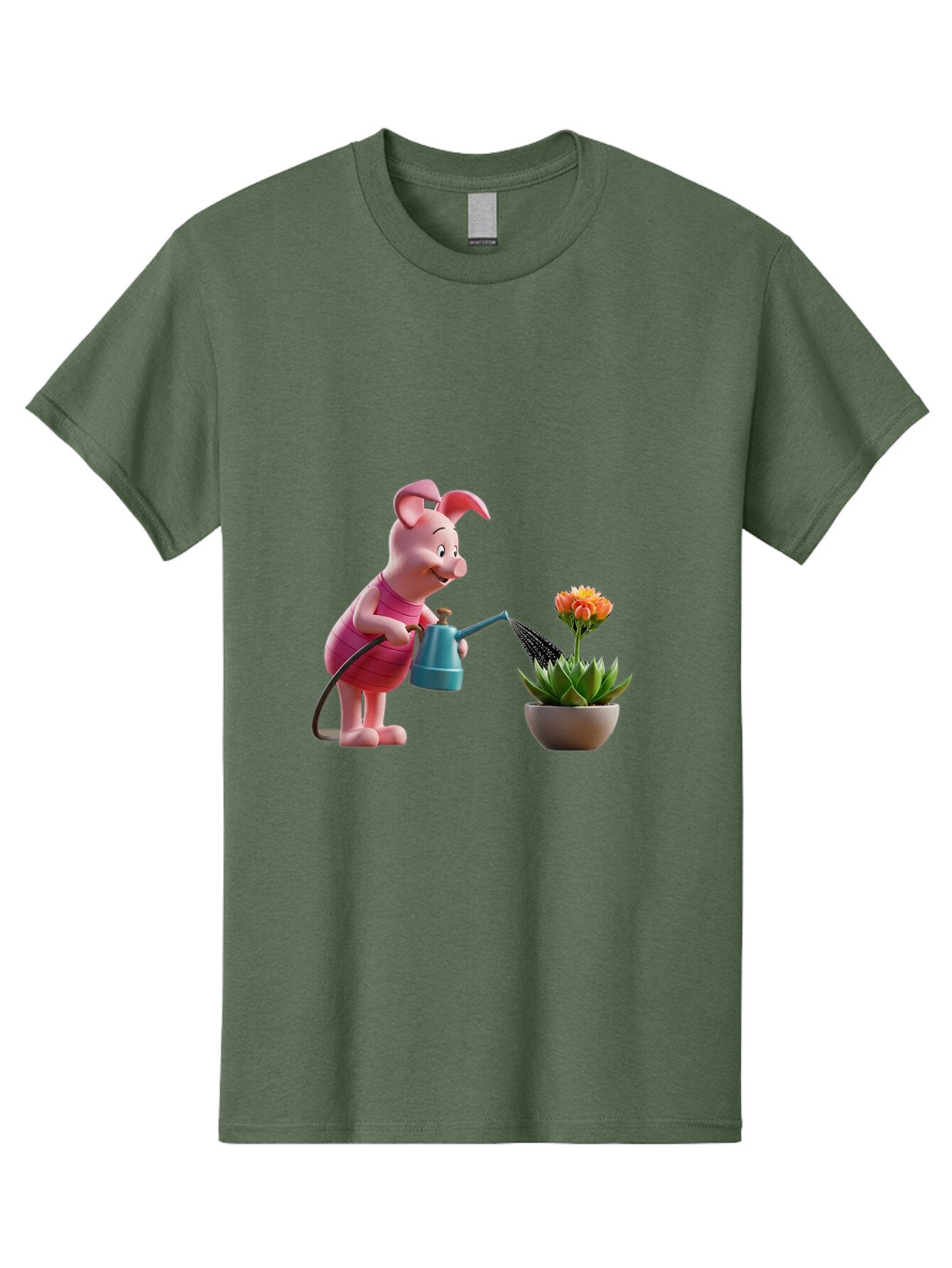 Piglet-Watering-Flower Men'S Graphic Tee, 100% Cotton, Comfortable Casual Summer Wear, Machine Washable, Vintage Camera, Old Camera, Antique Camera, Black Camera, Classic Photography, Photography Equipment, Nostalgic Device, Film Camera, Bar277 8