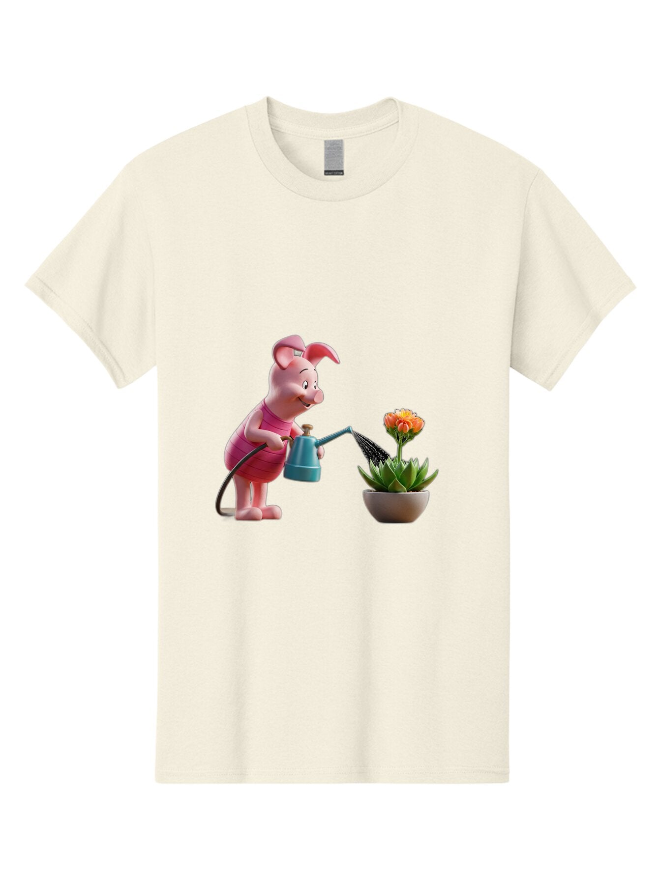 Piglet-Watering-Flower Men'S Graphic Tee, 100% Cotton, Comfortable Casual Summer Wear, Machine Washable, Vintage Camera, Old Camera, Antique Camera, Black Camera, Classic Photography, Photography Equipment, Nostalgic Device, Film Camera, Bar277 3