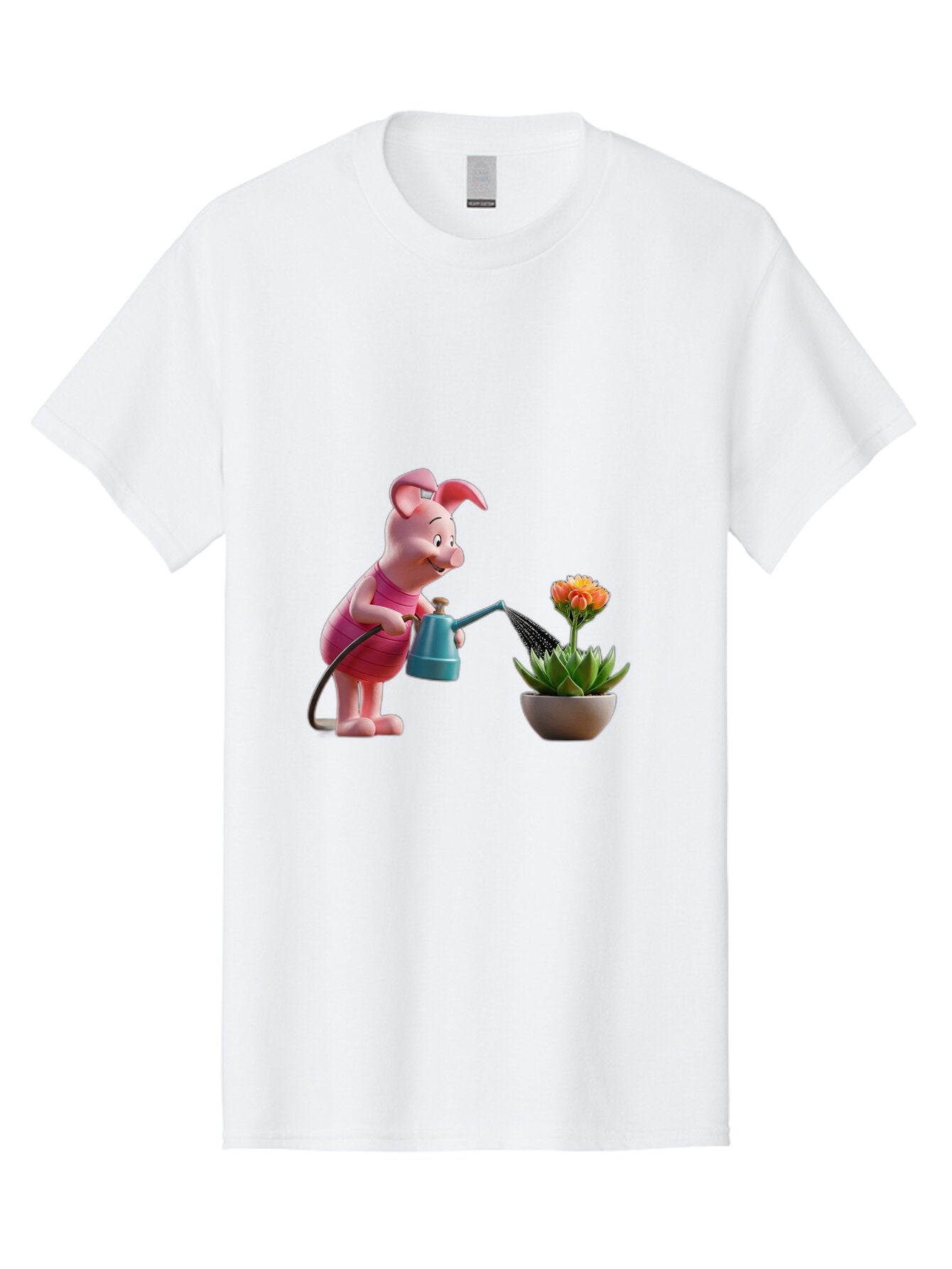 Piglet-Watering-Flower Men'S Graphic Tee, 100% Cotton, Comfortable Casual Summer Wear, Machine Washable, Vintage Camera, Old Camera, Antique Camera, Black Camera, Classic Photography, Photography Equipment, Nostalgic Device, Film Camera, Bar277 6