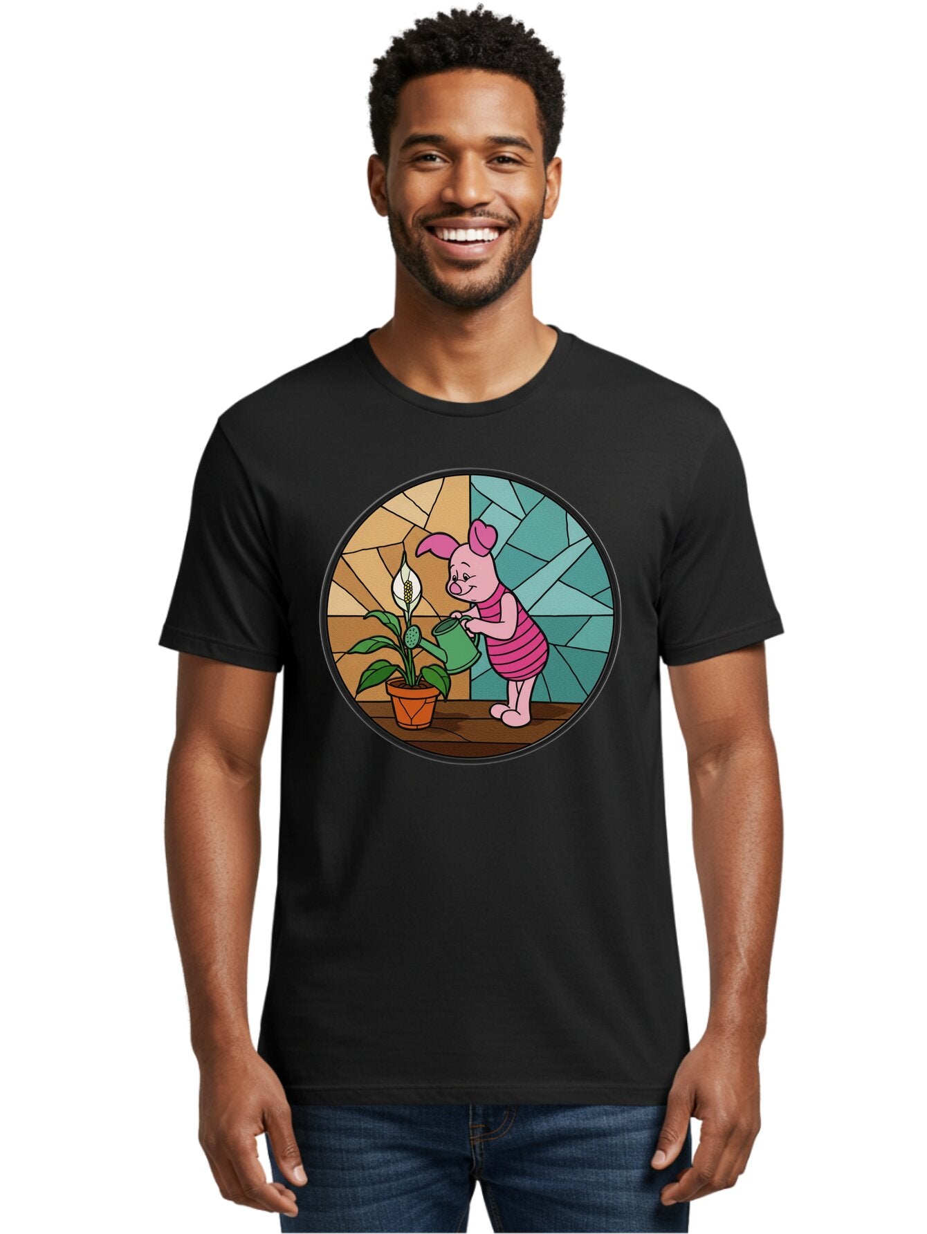 Piglet-Waters-Plant Men'S Graphic Tee, 100% Cotton, Comfortable Casual Summer Wear, Machine Washable, Vintage Camera, Old Camera, Antique Camera, Black Camera, Classic Photography, Photography Equipment, Nostalgic Device, Film Camera, Bar278 18
