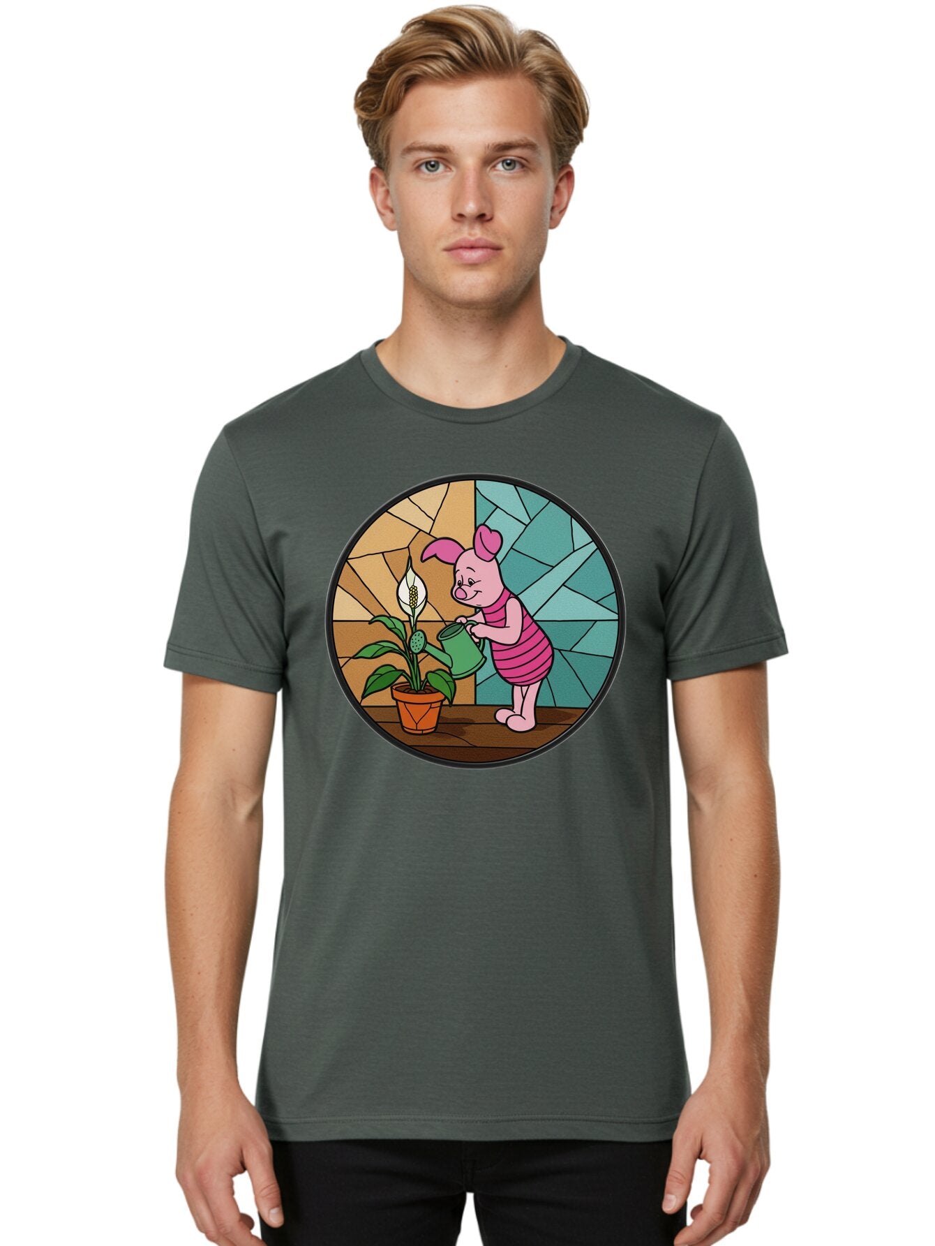 Piglet-Waters-Plant Men'S Graphic Tee, 100% Cotton, Comfortable Casual Summer Wear, Machine Washable, Vintage Camera, Old Camera, Antique Camera, Black Camera, Classic Photography, Photography Equipment, Nostalgic Device, Film Camera, Bar278 16