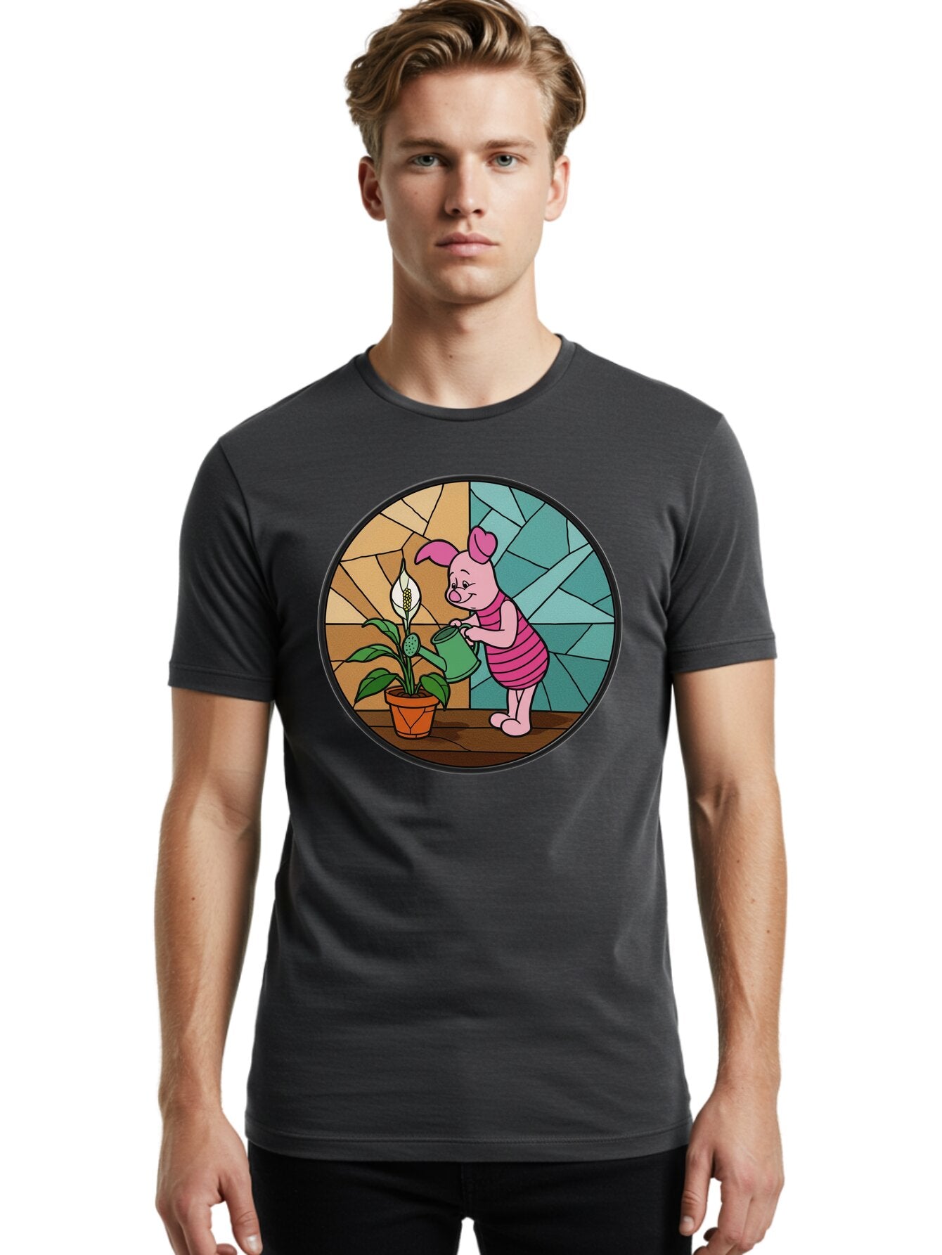 Piglet-Waters-Plant Men'S Graphic Tee, 100% Cotton, Comfortable Casual Summer Wear, Machine Washable, Vintage Camera, Old Camera, Antique Camera, Black Camera, Classic Photography, Photography Equipment, Nostalgic Device, Film Camera, Bar278 27