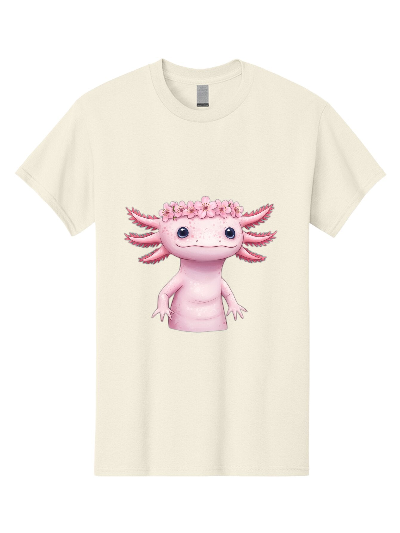Pink-Axolotl-With-Flowers-Crown Men'S Graphic Tee, 100% Cotton, Comfortable Casual Summer Wear, Machine Washable, Vintage Camera, Old Camera, Antique Camera, Black Camera, Classic Photography, Photography Equipment, Nostalgic Device, Bar279 12