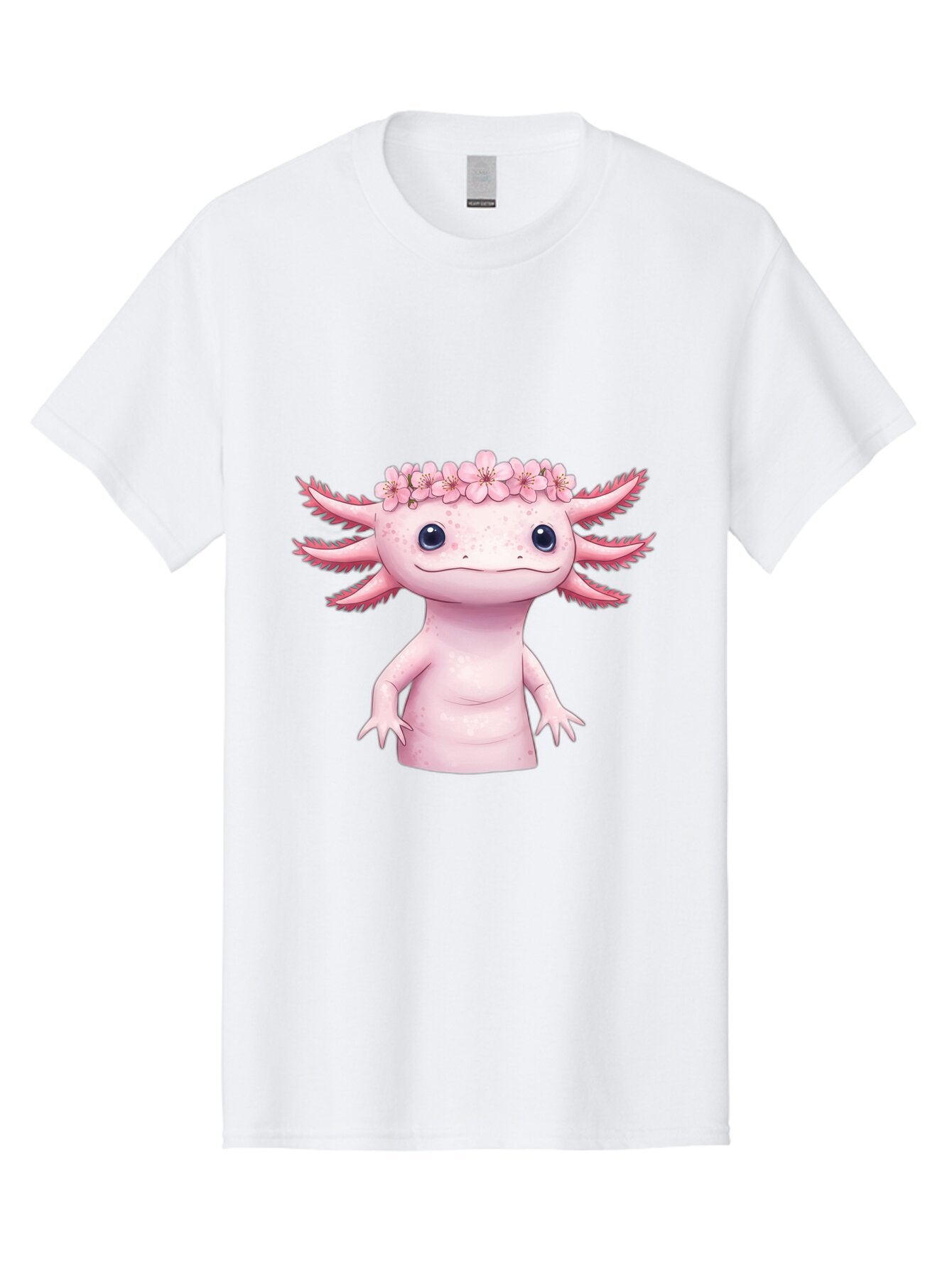 Pink-Axolotl-With-Flowers-Crown Men'S Graphic Tee, 100% Cotton, Comfortable Casual Summer Wear, Machine Washable, Vintage Camera, Old Camera, Antique Camera, Black Camera, Classic Photography, Photography Equipment, Nostalgic Device, Bar279 13
