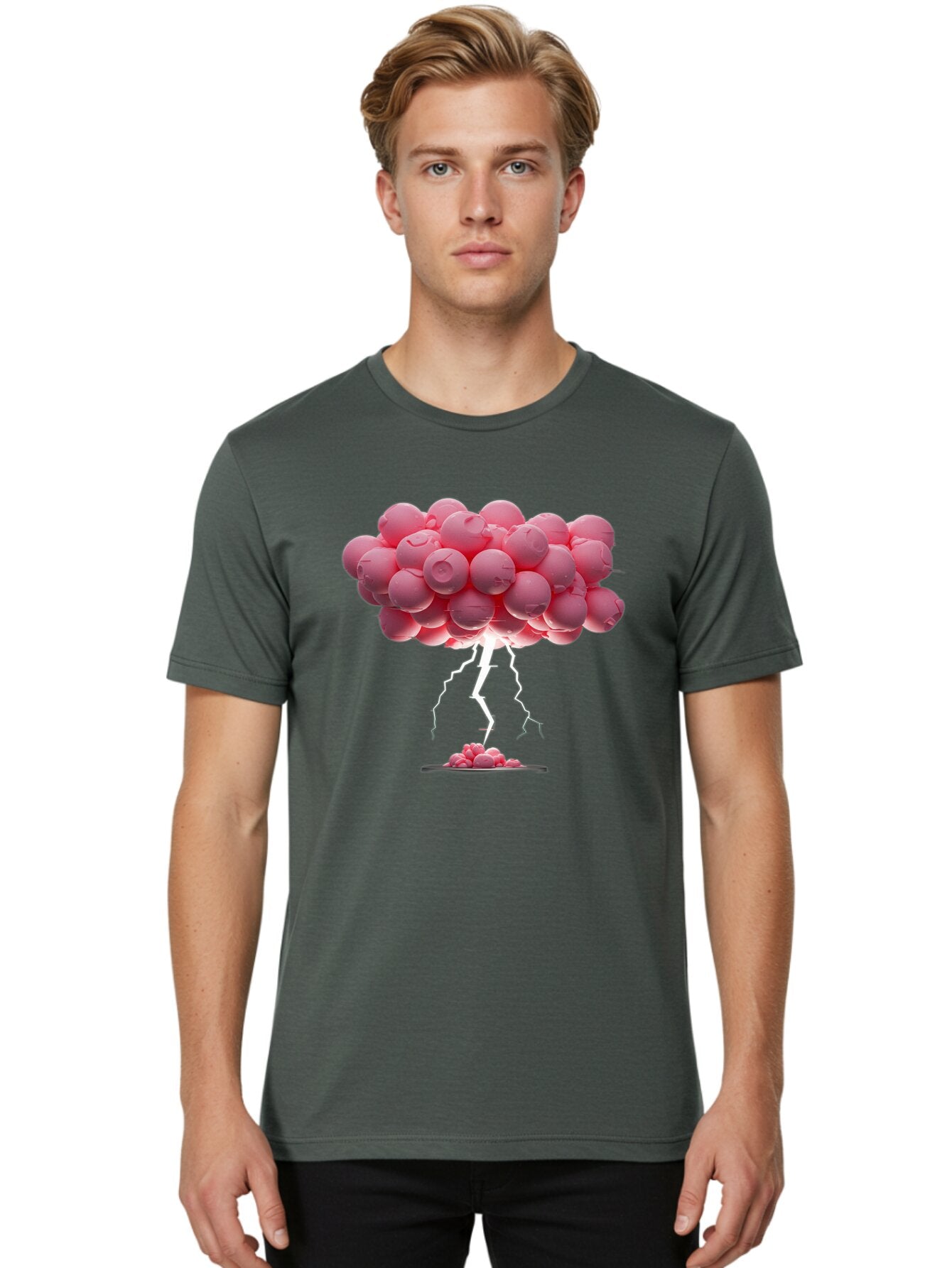 Pink-Balloons-Explosion Men'S Graphic Tee, 100% Cotton, Comfortable Casual Summer Wear, Machine Washable, Vintage Camera, Old Camera, Antique Camera, Black Camera, Classic Photography, Photography Equipment, Nostalgic Device, Film Camera, Bar280 17