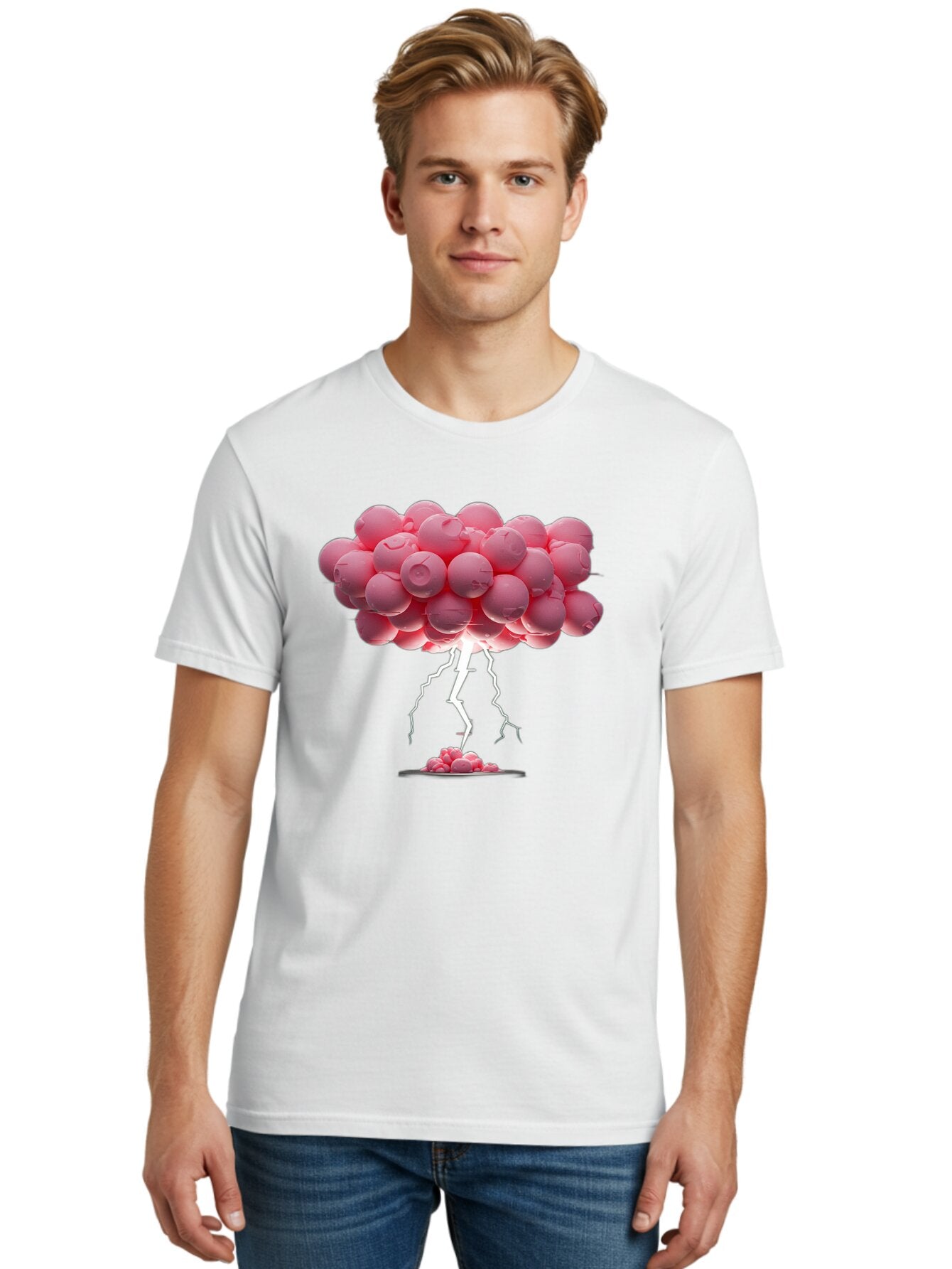 Pink-Balloons-Explosion Men'S Graphic Tee, 100% Cotton, Comfortable Casual Summer Wear, Machine Washable, Vintage Camera, Old Camera, Antique Camera, Black Camera, Classic Photography, Photography Equipment, Nostalgic Device, Film Camera, Bar280 21