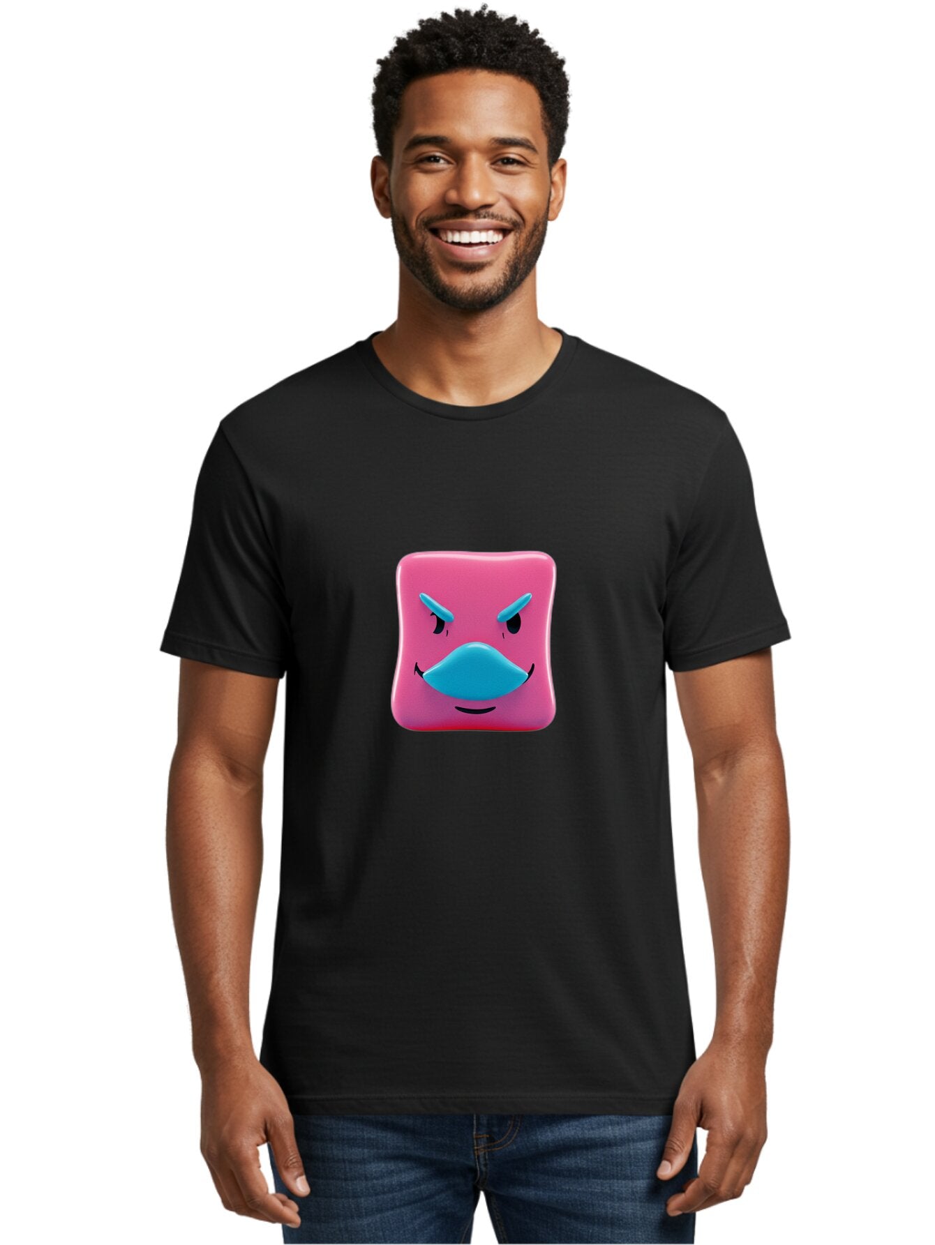 Pink-Emoji-Face Men'S Graphic Tee, 100% Cotton, Comfortable Casual Summer Wear, Machine Washable, Vintage Camera, Old Camera, Antique Camera, Black Camera, Classic Photography, Photography Equipment, Nostalgic Device, Film Camera, Camera Art Bar285 16