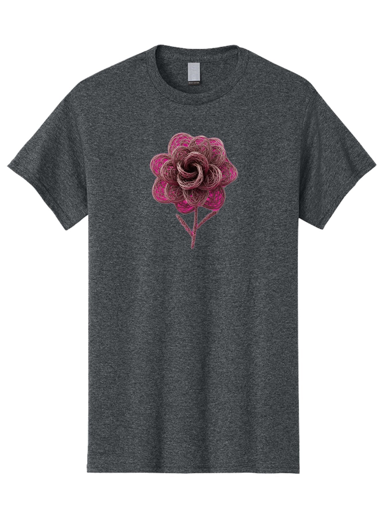 Pink-Floral-Design Men'S Graphic Tee, 100% Cotton, Comfortable Casual Summer Wear, Machine Washable, Vintage Camera, Old Camera, Antique Camera, Black Camera, Classic Photography, Photography Equipment, Nostalgic Device, Film Camera, Bar286