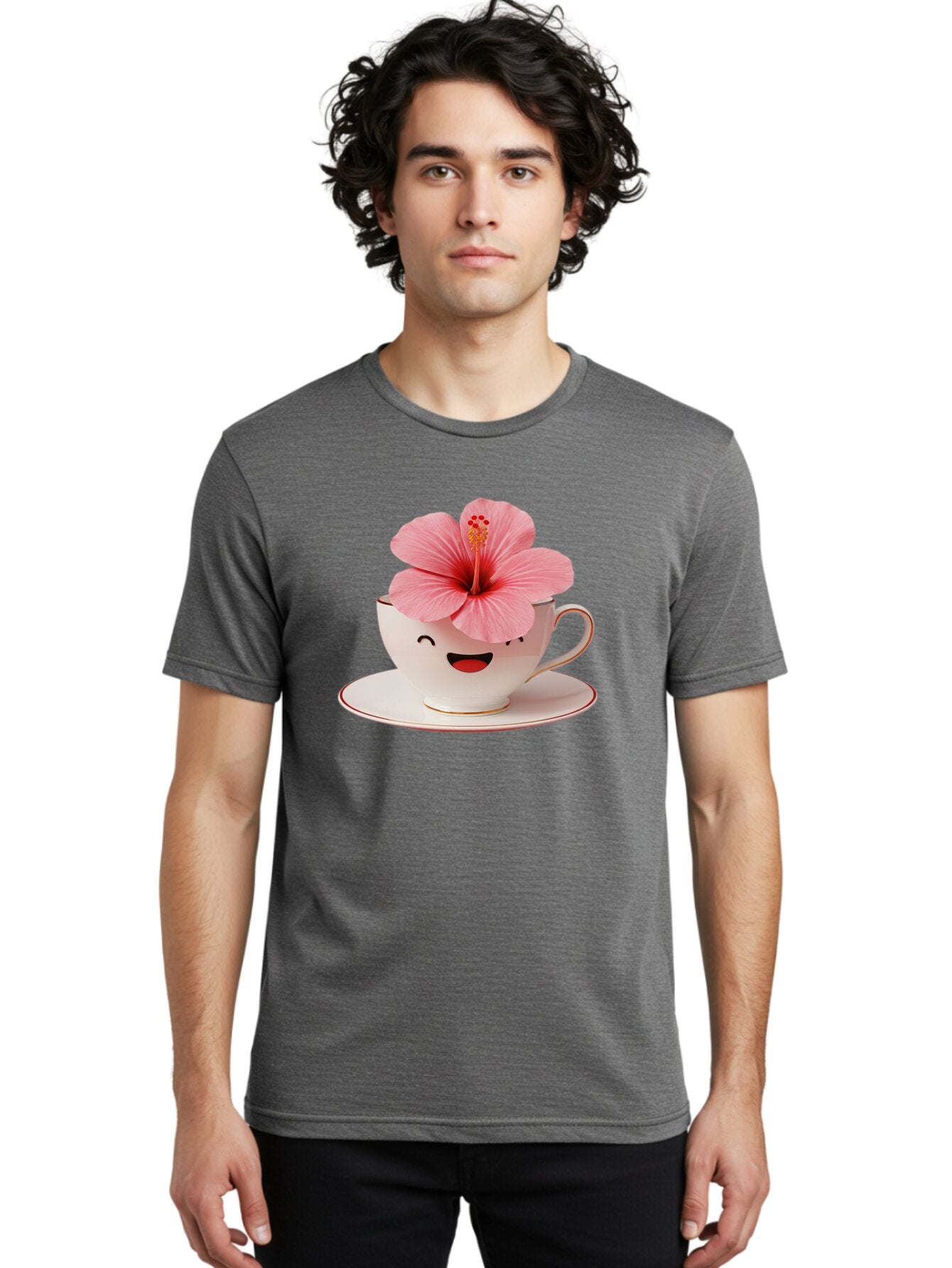 Pink-Hibiscus-Tea-Cup Men'S Graphic Tee, 100% Cotton, Comfortable Casual Summer Wear, Machine Washable, Vintage Camera, Old Camera, Antique Camera, Black Camera, Classic Photography, Photography Equipment, Nostalgic Device, Film Camera, Bar288 21