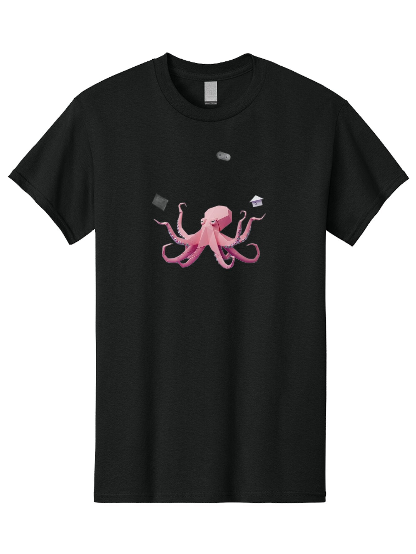 Pink-Octopus Men'S Graphic Tee, 100% Cotton, Comfortable Casual Summer Wear, Machine Washable, Vintage Camera, Old Camera, Antique Camera, Black Camera, Classic Photography, Photography Equipment, Nostalgic Device, Film Camera, Camera Art Bar292 3