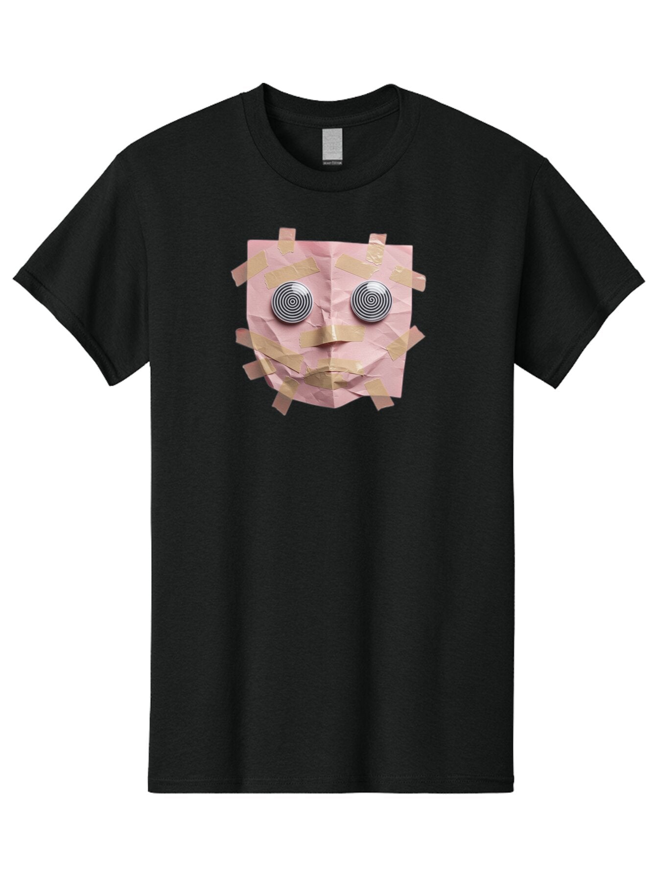 Pink-Paper-Face Men'S Graphic Tee, 100% Cotton, Comfortable Casual Summer Wear, Machine Washable, Vintage Camera, Old Camera, Antique Camera, Black Camera, Classic Photography, Photography Equipment, Nostalgic Device, Film Camera, Camera Art Bar293 6