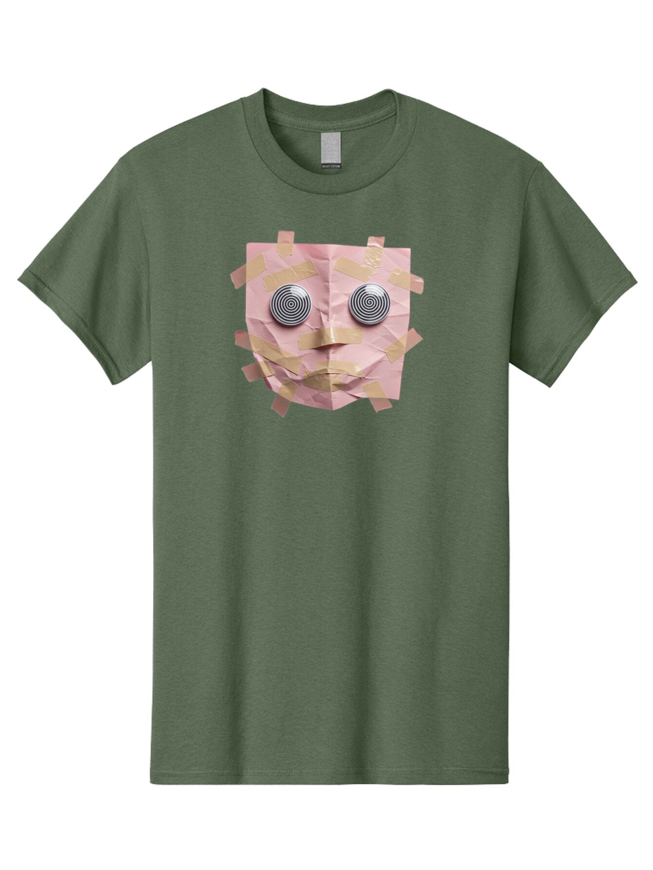 Pink-Paper-Face Men'S Graphic Tee, 100% Cotton, Comfortable Casual Summer Wear, Machine Washable, Vintage Camera, Old Camera, Antique Camera, Black Camera, Classic Photography, Photography Equipment, Nostalgic Device, Film Camera, Camera Art Bar293 8