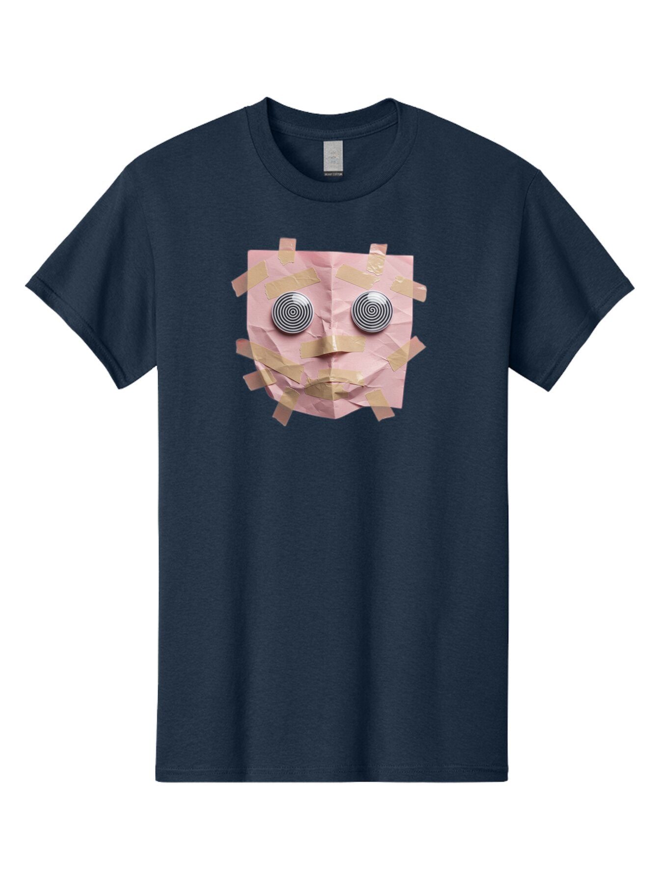 Pink-Paper-Face Men'S Graphic Tee, 100% Cotton, Comfortable Casual Summer Wear, Machine Washable, Vintage Camera, Old Camera, Antique Camera, Black Camera, Classic Photography, Photography Equipment, Nostalgic Device, Film Camera, Camera Art Bar293 9