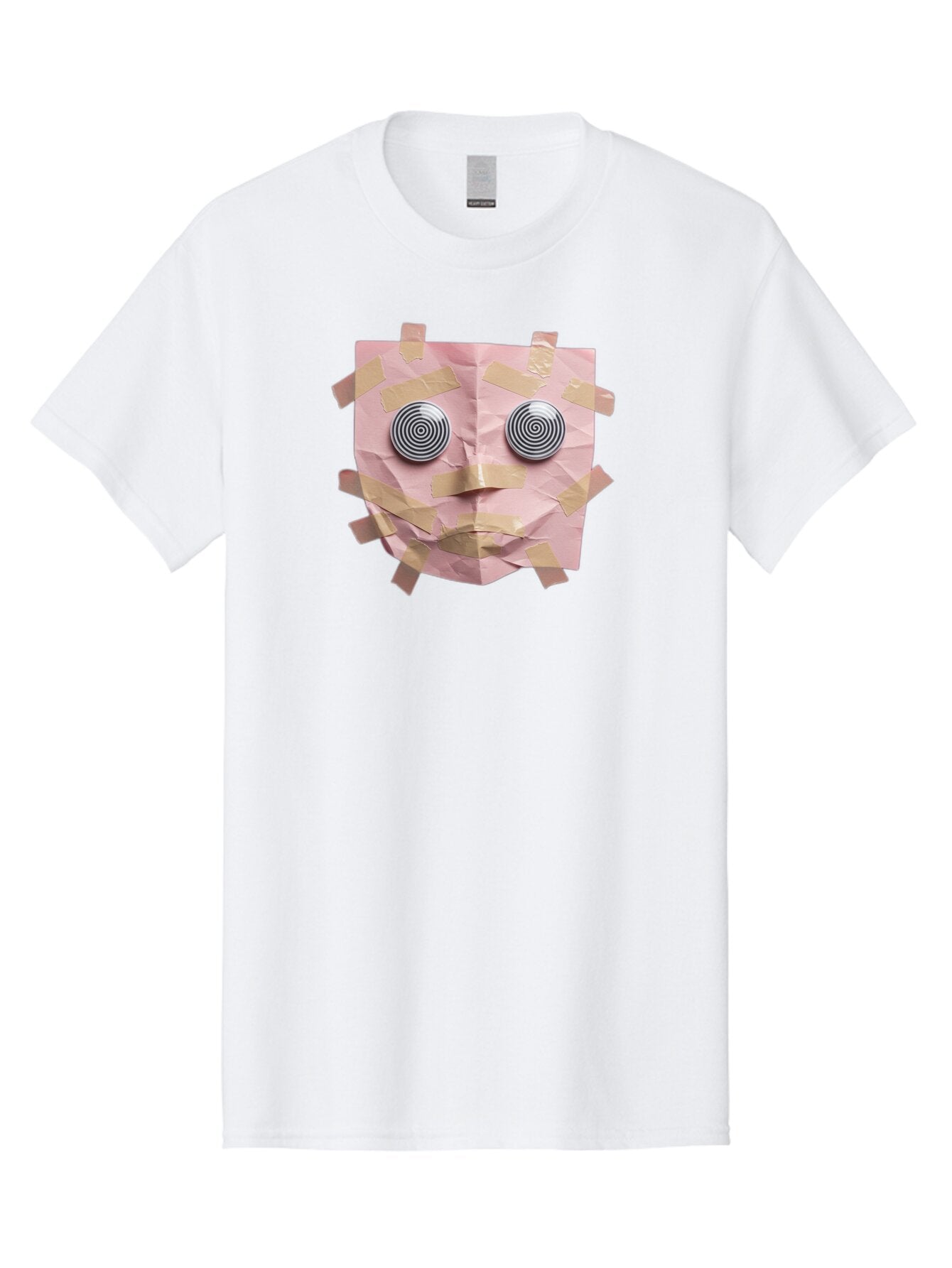 Pink-Paper-Face Men'S Graphic Tee, 100% Cotton, Comfortable Casual Summer Wear, Machine Washable, Vintage Camera, Old Camera, Antique Camera, Black Camera, Classic Photography, Photography Equipment, Nostalgic Device, Film Camera, Camera Art Bar293 5
