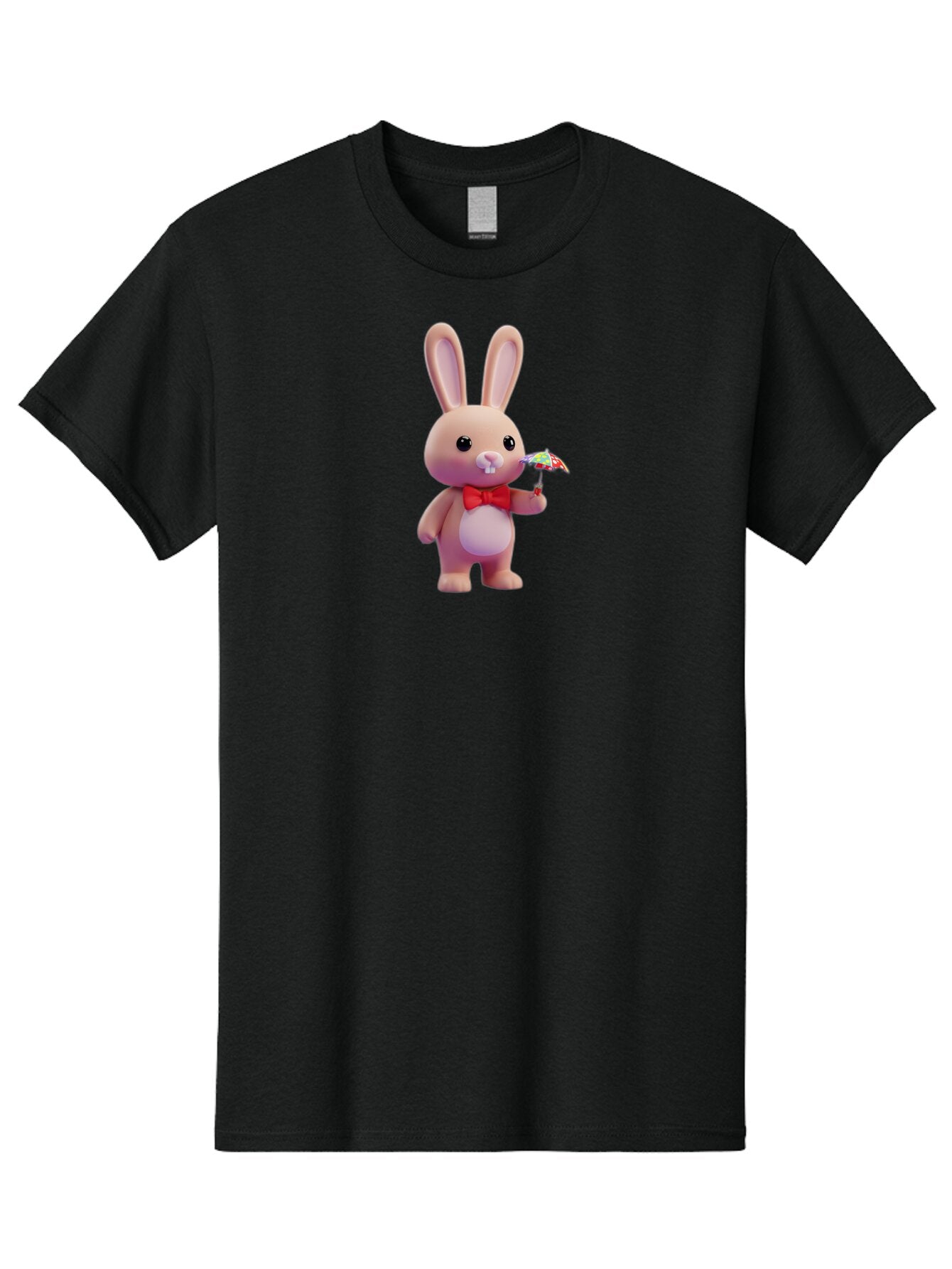 Pink-Rabbit-With-Red-Bowtie-And-Umbrella Men'S Graphic Tee, 100% Cotton, Comfortable Casual Summer Wear, Machine Washable, Vintage Camera, Old Camera, Antique Camera, Black Camera, Classic Photography, Photography Equipment, Nostalgic Device, Bar295 9