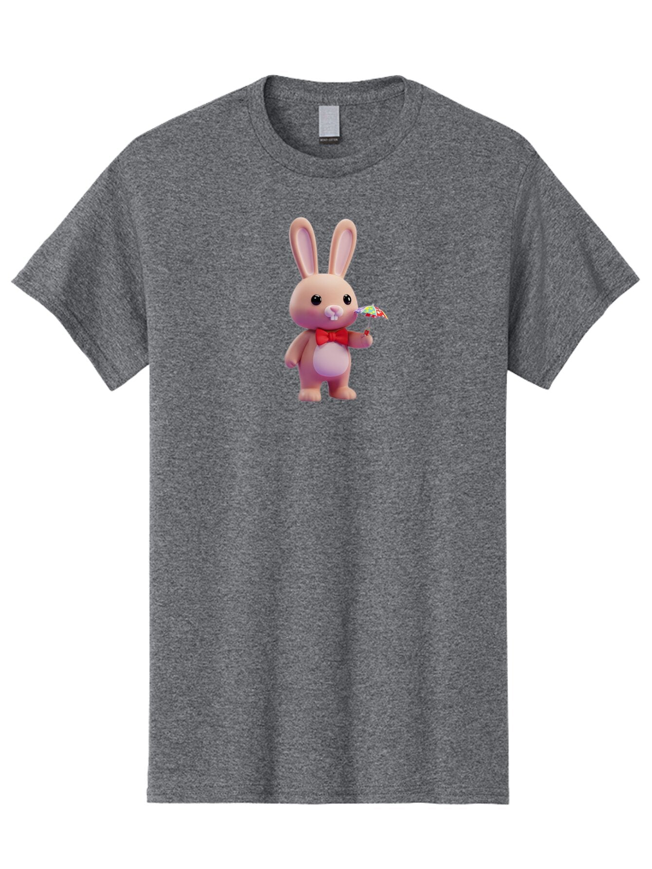 Pink-Rabbit-With-Red-Bowtie-And-Umbrella Men'S Graphic Tee, 100% Cotton, Comfortable Casual Summer Wear, Machine Washable, Vintage Camera, Old Camera, Antique Camera, Black Camera, Classic Photography, Photography Equipment, Nostalgic Device, Bar295