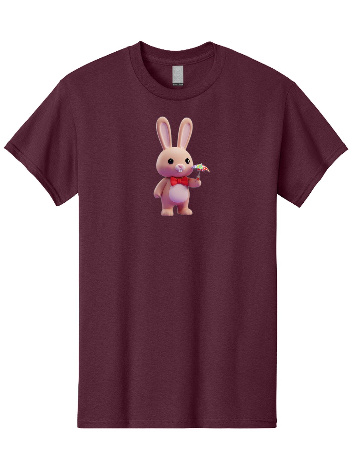Pink-Rabbit-With-Red-Bowtie-And-Umbrella Men'S Graphic Tee, 100% Cotton, Comfortable Casual Summer Wear, Machine Washable, Vintage Camera, Old Camera, Antique Camera, Black Camera, Classic Photography, Photography Equipment, Nostalgic Device, Bar295 6