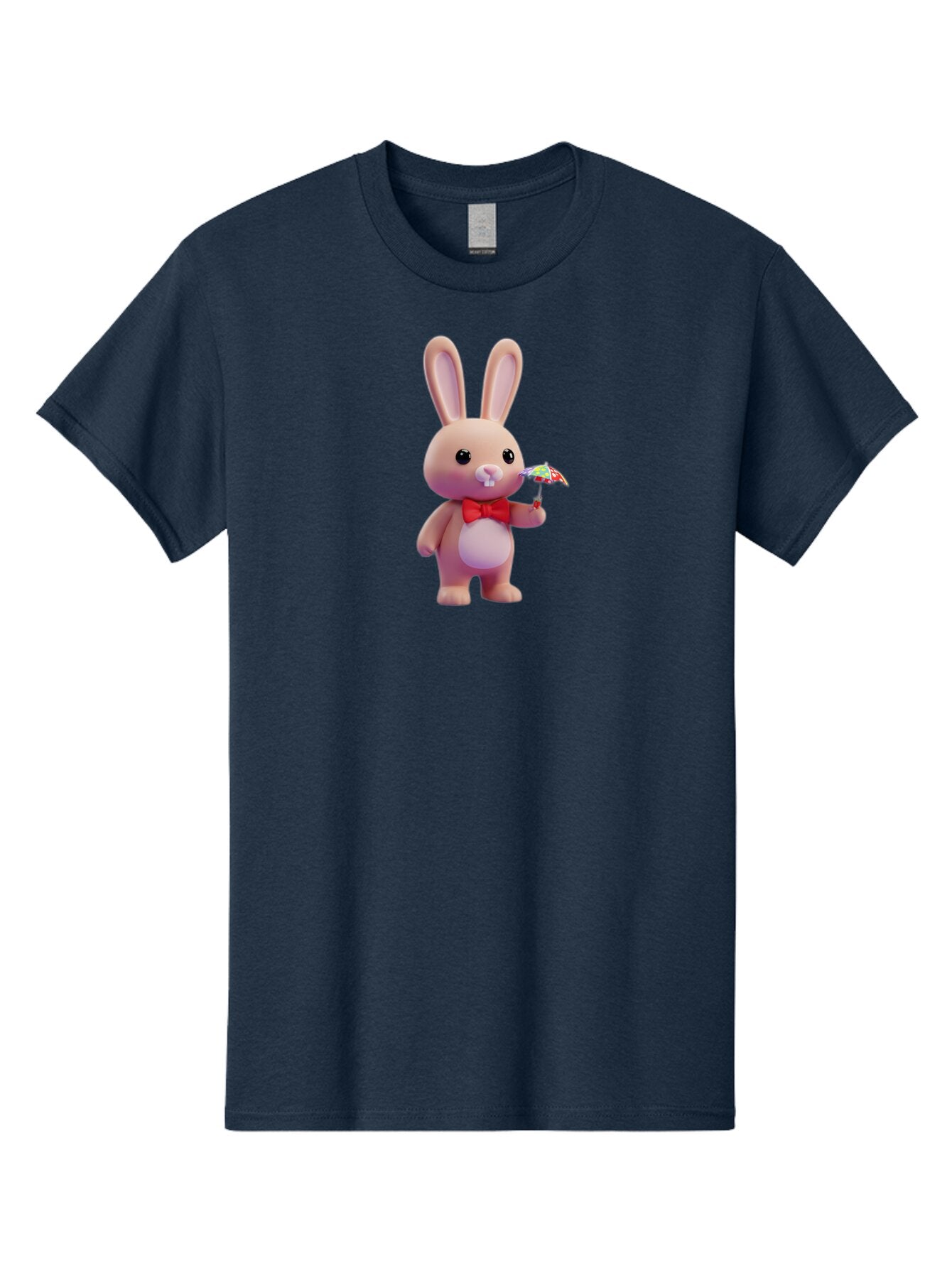 Pink-Rabbit-With-Red-Bowtie-And-Umbrella Men'S Graphic Tee, 100% Cotton, Comfortable Casual Summer Wear, Machine Washable, Vintage Camera, Old Camera, Antique Camera, Black Camera, Classic Photography, Photography Equipment, Nostalgic Device, Bar295