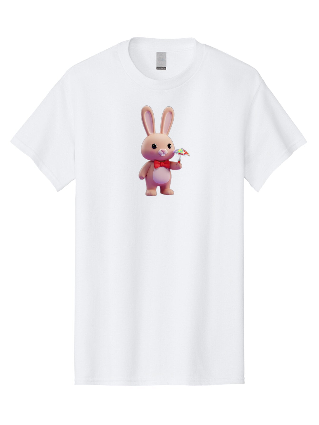 Pink-Rabbit-With-Red-Bowtie-And-Umbrella Men'S Graphic Tee, 100% Cotton, Comfortable Casual Summer Wear, Machine Washable, Vintage Camera, Old Camera, Antique Camera, Black Camera, Classic Photography, Photography Equipment, Nostalgic Device, Bar295 3