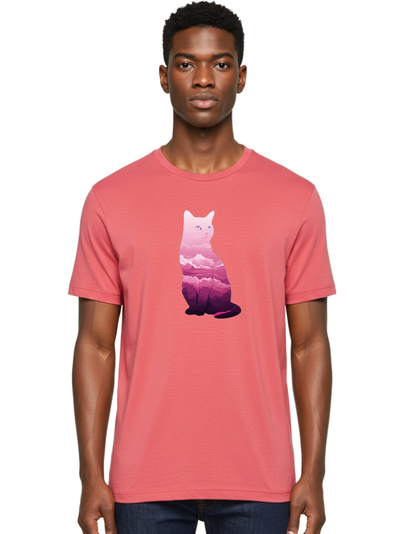 Pink-Sky-Cat Men'S Graphic Tee, 100% Cotton, Comfortable Casual Summer Wear, Machine Washable, Vintage Camera, Old Camera, Antique Camera, Black Camera, Classic Photography, Photography Equipment, Nostalgic Device, Film Camera, Camera Art Bar296 20