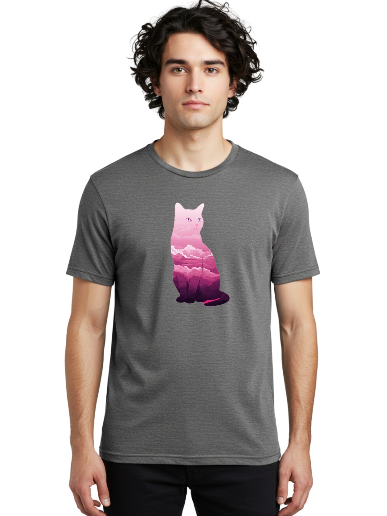 Pink-Sky-Cat Men'S Graphic Tee, 100% Cotton, Comfortable Casual Summer Wear, Machine Washable, Vintage Camera, Old Camera, Antique Camera, Black Camera, Classic Photography, Photography Equipment, Nostalgic Device, Film Camera, Camera Art Bar296 26
