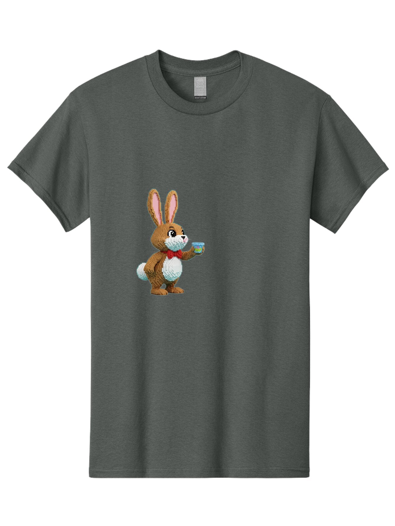 Pixel-Art-Bunny Men'S Graphic Tee, 100% Cotton, Comfortable Casual Summer Wear, Machine Washable, Vintage Camera, Old Camera, Antique Camera, Black Camera, Classic Photography, Photography Equipment, Nostalgic Device, Film Camera, Camera Art Bar301 2