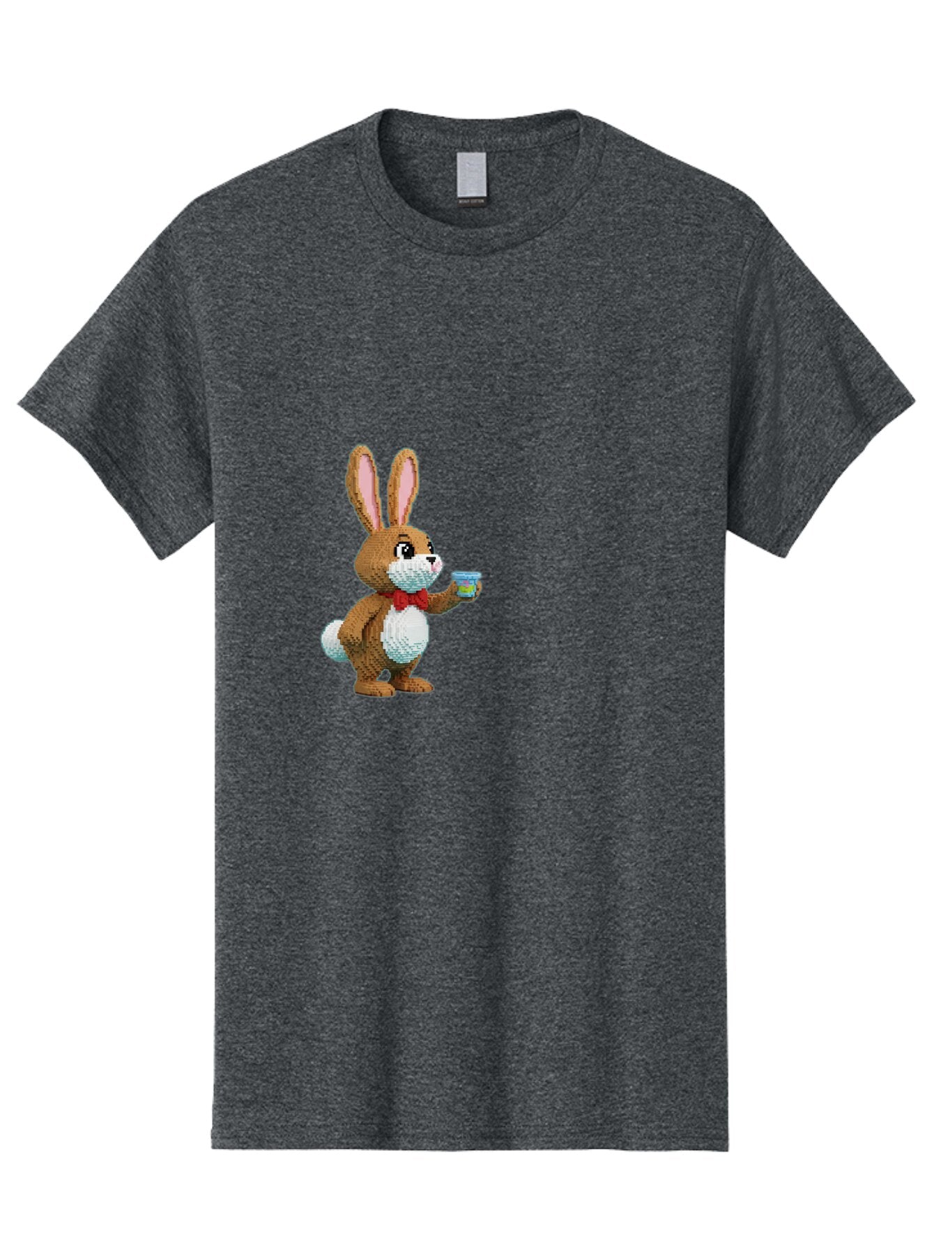 Pixel-Art-Bunny Men'S Graphic Tee, 100% Cotton, Comfortable Casual Summer Wear, Machine Washable, Vintage Camera, Old Camera, Antique Camera, Black Camera, Classic Photography, Photography Equipment, Nostalgic Device, Film Camera, Camera Art Bar301 8