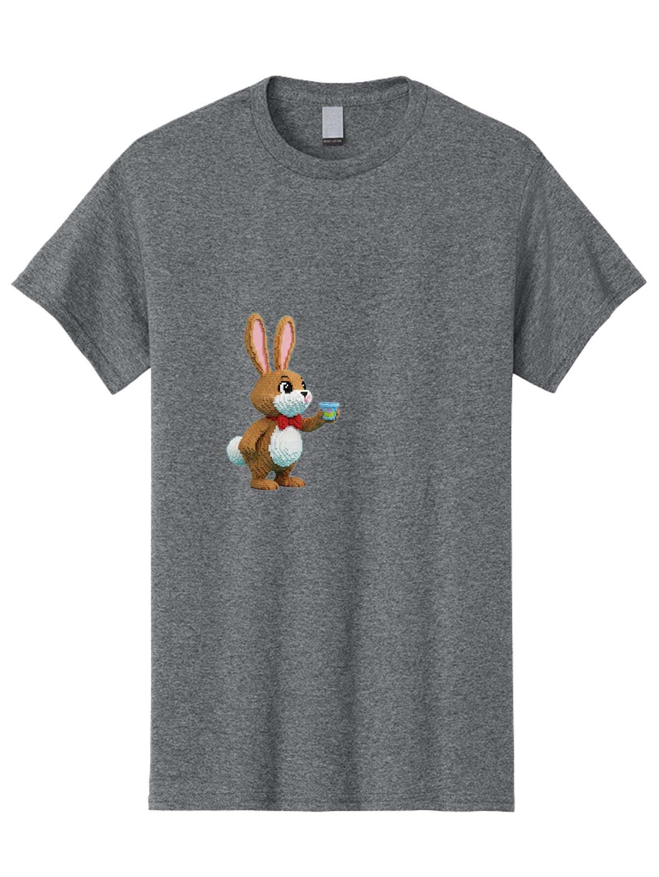 Pixel-Art-Bunny Men'S Graphic Tee, 100% Cotton, Comfortable Casual Summer Wear, Machine Washable, Vintage Camera, Old Camera, Antique Camera, Black Camera, Classic Photography, Photography Equipment, Nostalgic Device, Film Camera, Camera Art Bar301 4